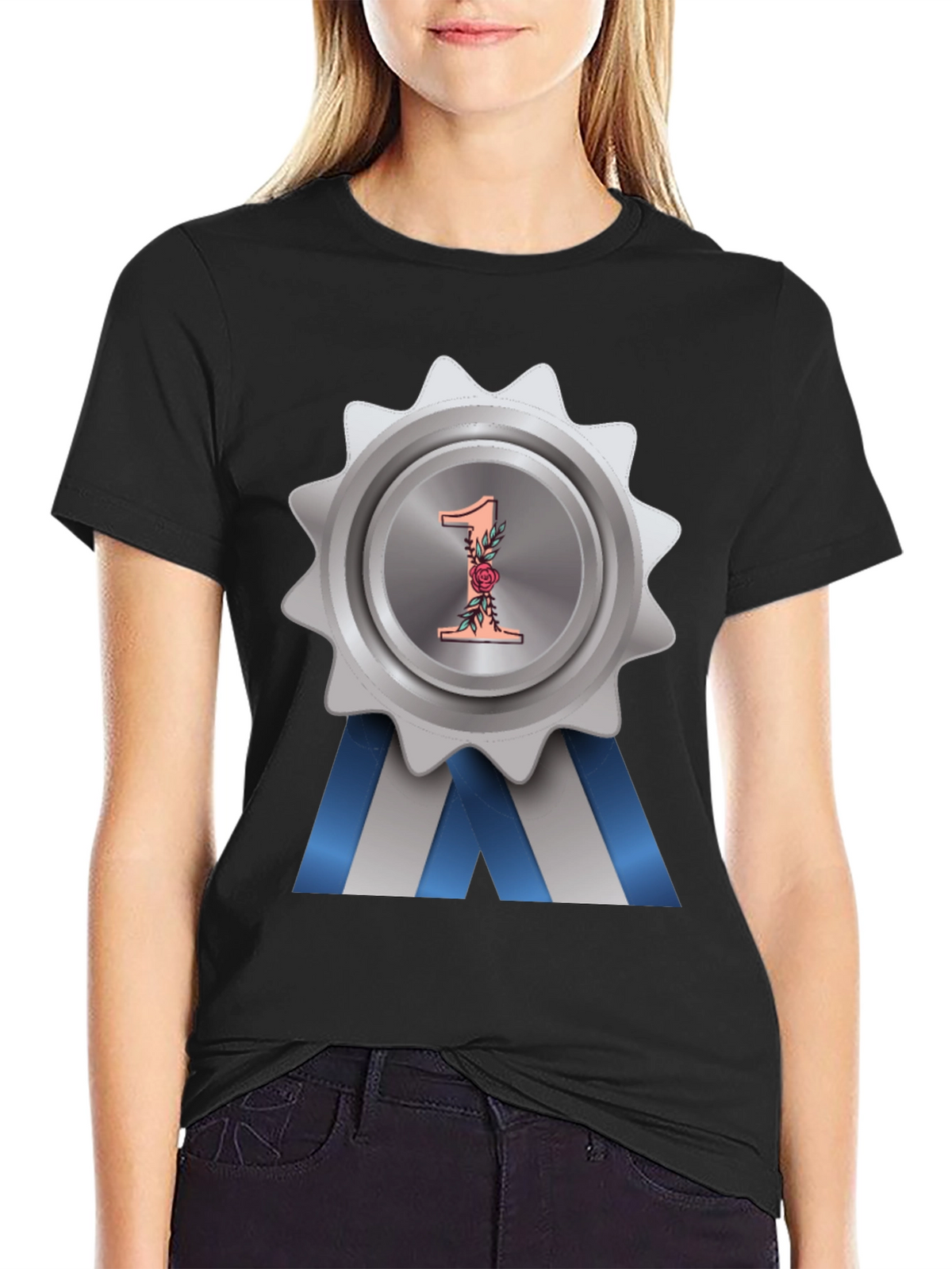 Number One Award Badge T-Shirt