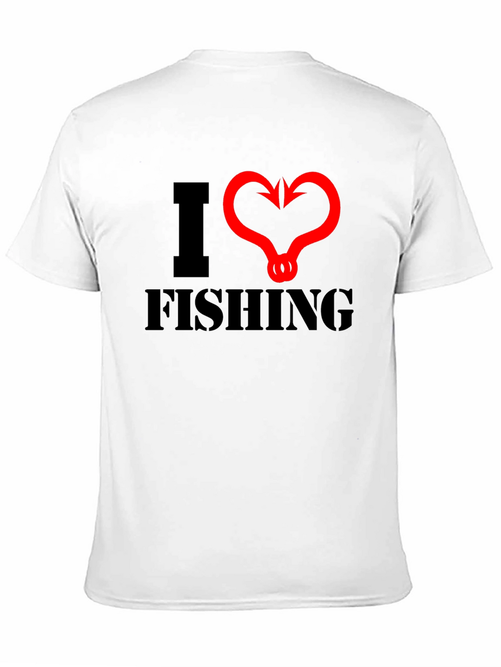 I Heart Fishing Black T-Shirt