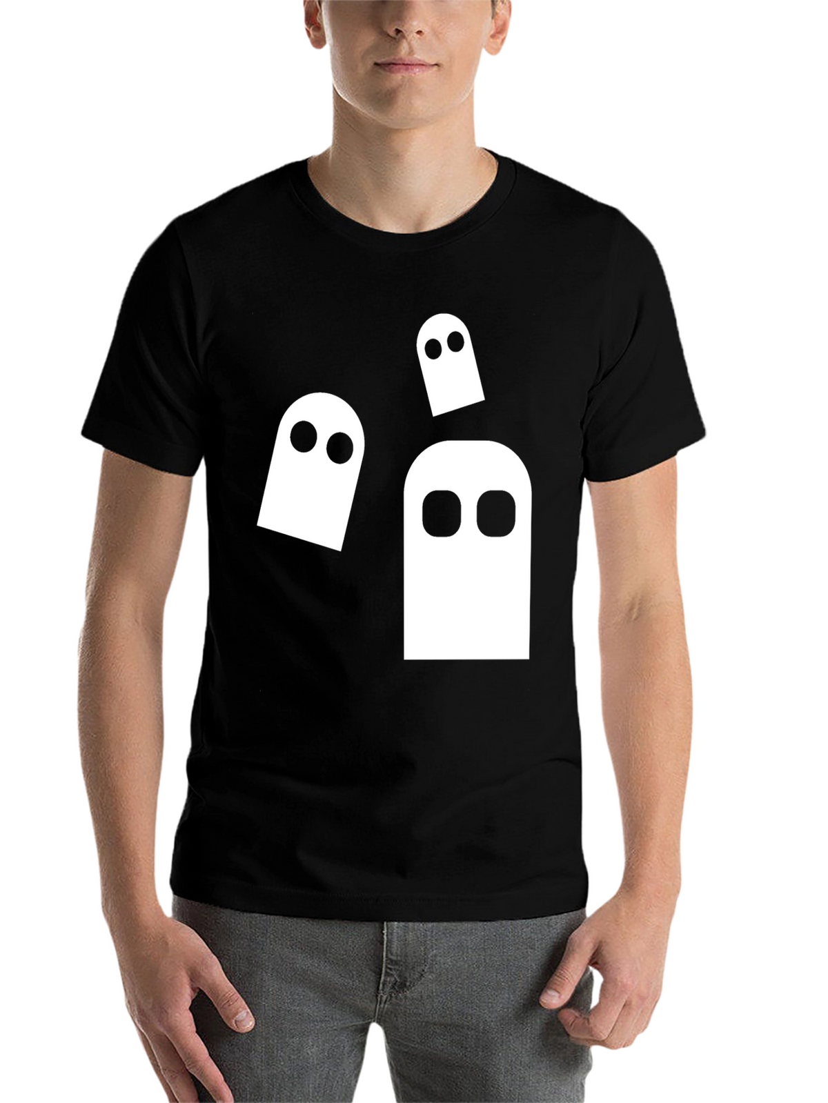 Spooky Ghost Graphic Tee - Halloween Ready!