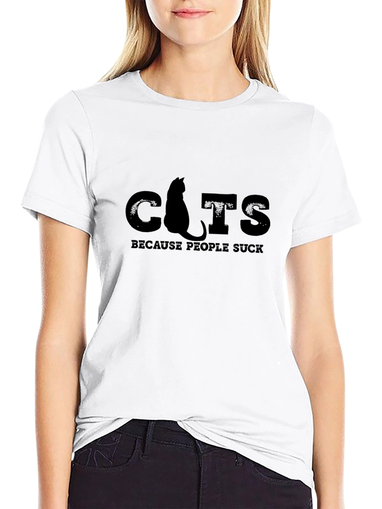 Cats Because People Suck T-Shirt