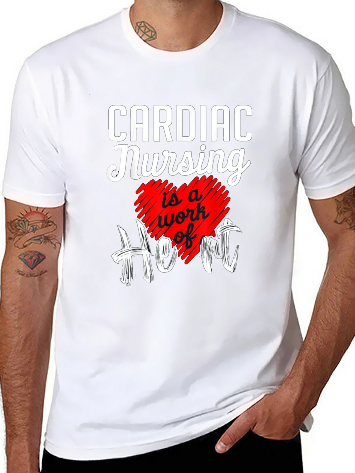 Cardiac Nursing Heart T-Shirt