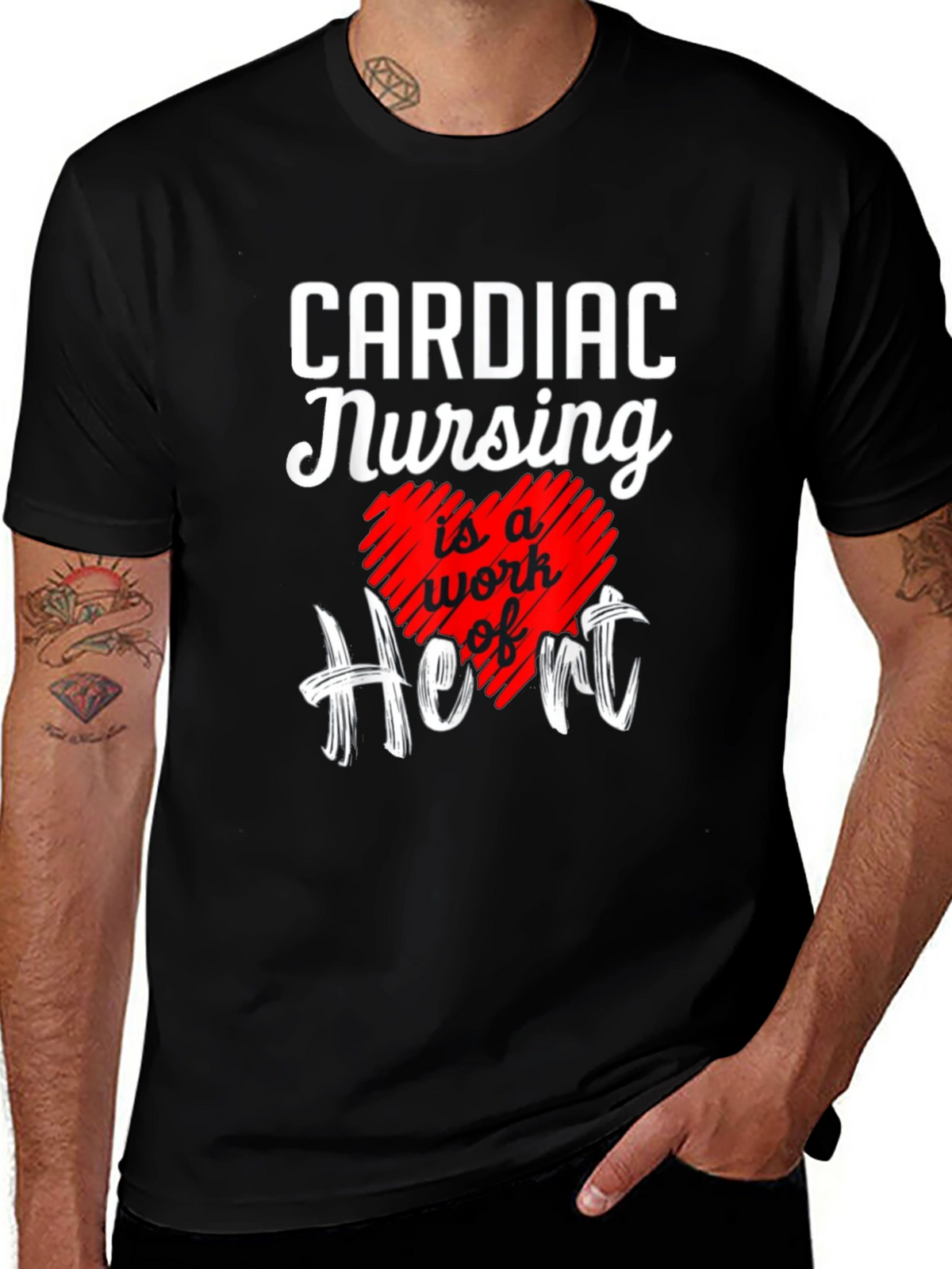 Cardiac Nursing Heart T-Shirt