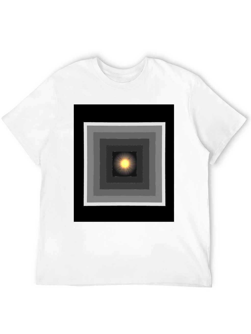 Geometric Light T-Shirt - Trendy Graphic Tee