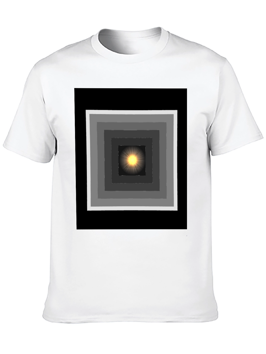 Geometric Light T-Shirt - Trendy Graphic Tee