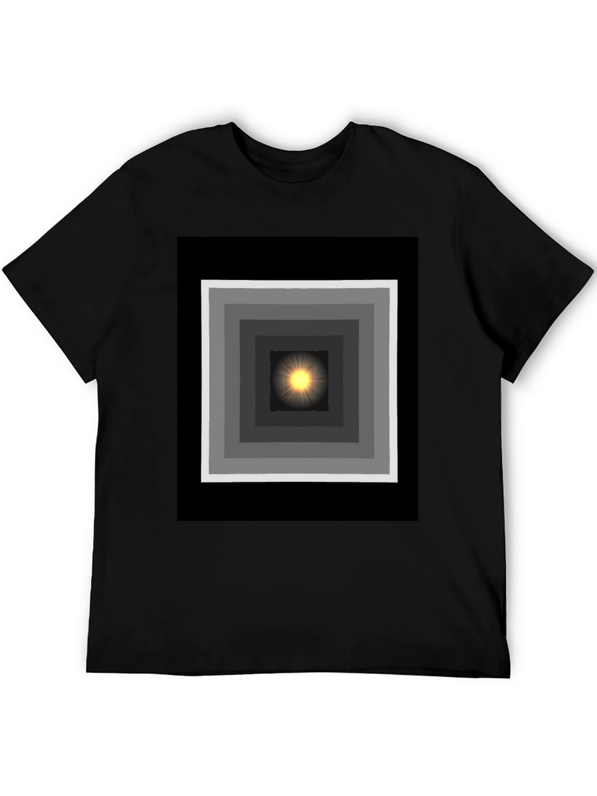 Geometric Light T-Shirt - Trendy Graphic Tee