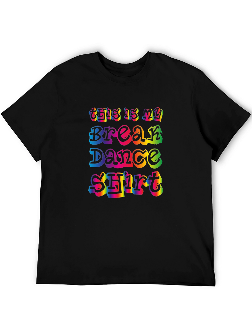 Break Dance Shirt - Retro Rainbow Design