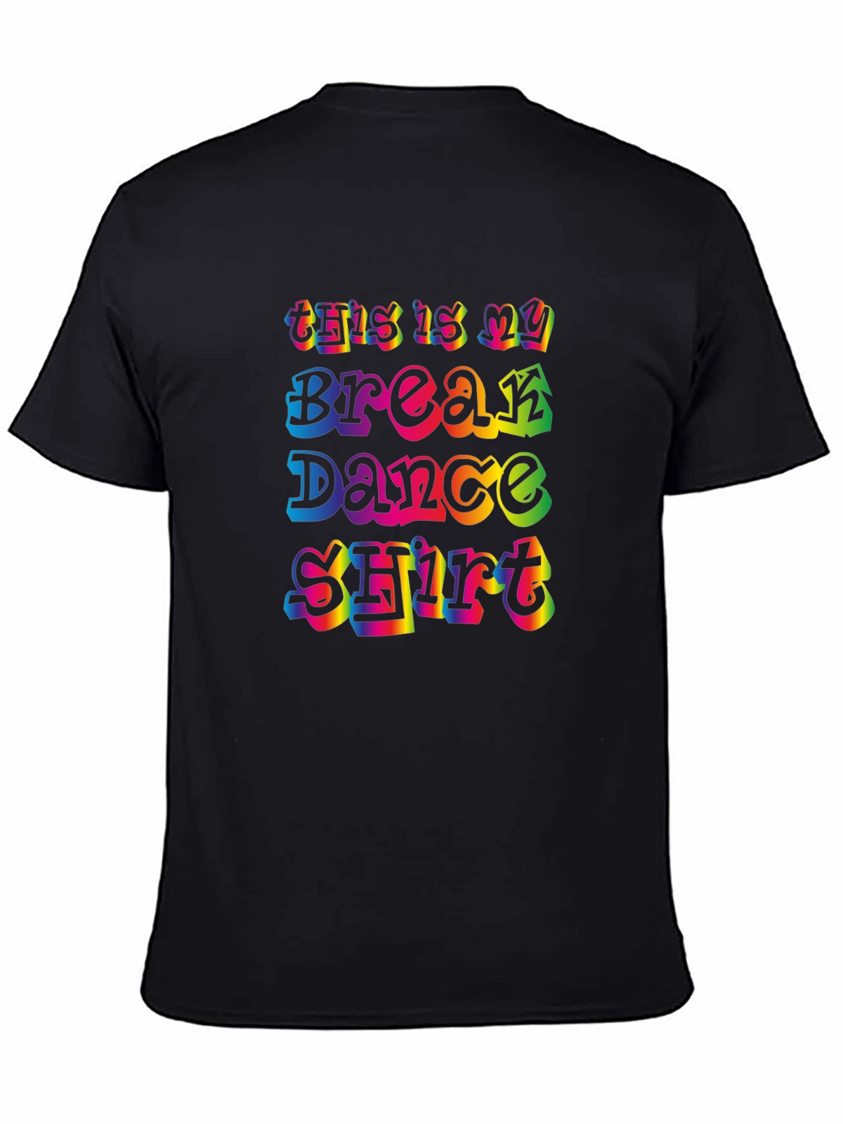 Break Dance Shirt - Retro Rainbow Design