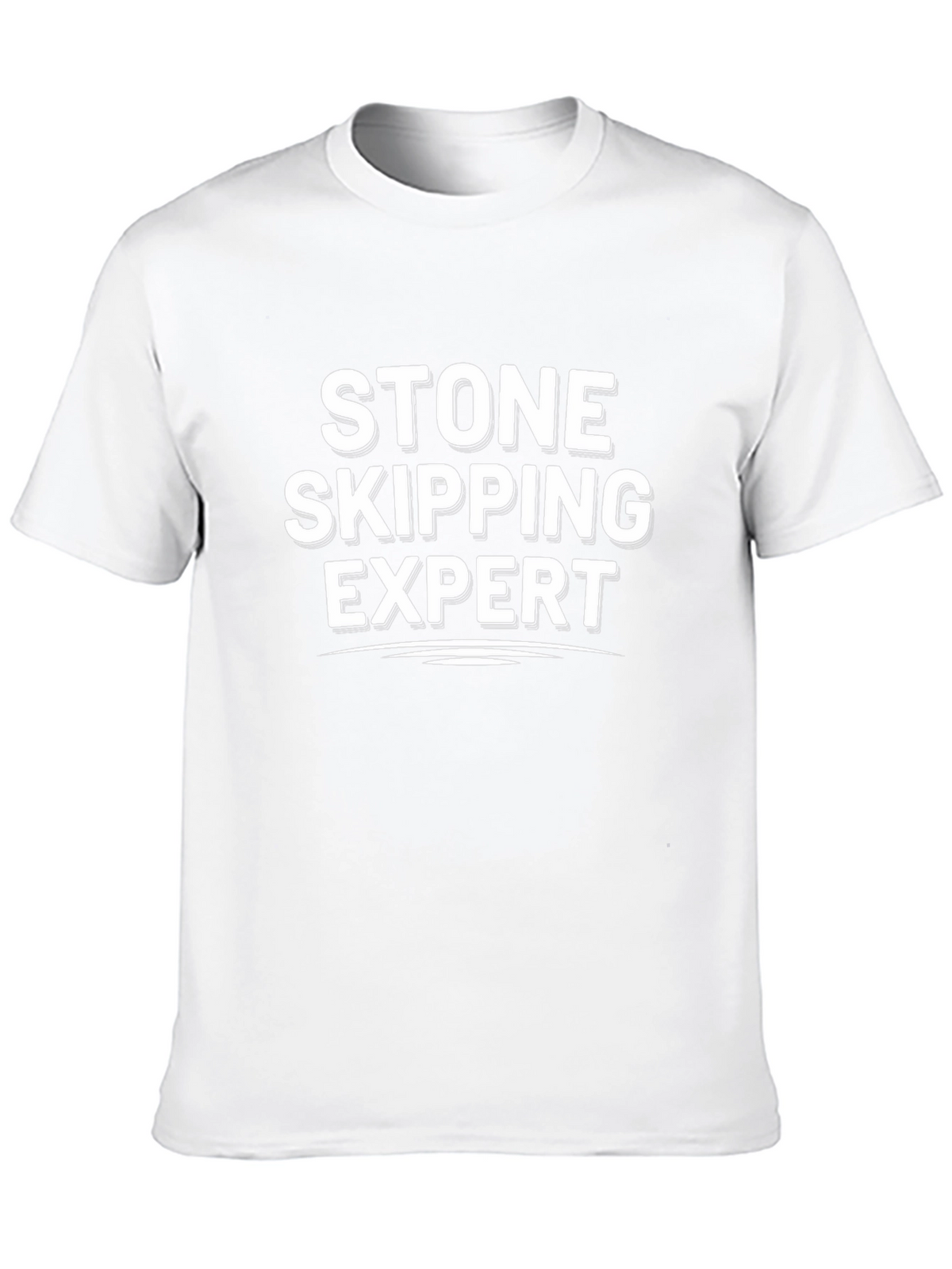 Stone Skipping Expert Black T-Shirt