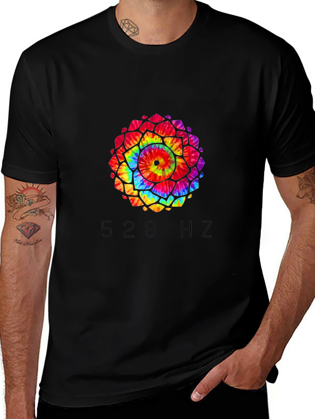528 Hz Mandala T-Shirt - Positive Vibes
