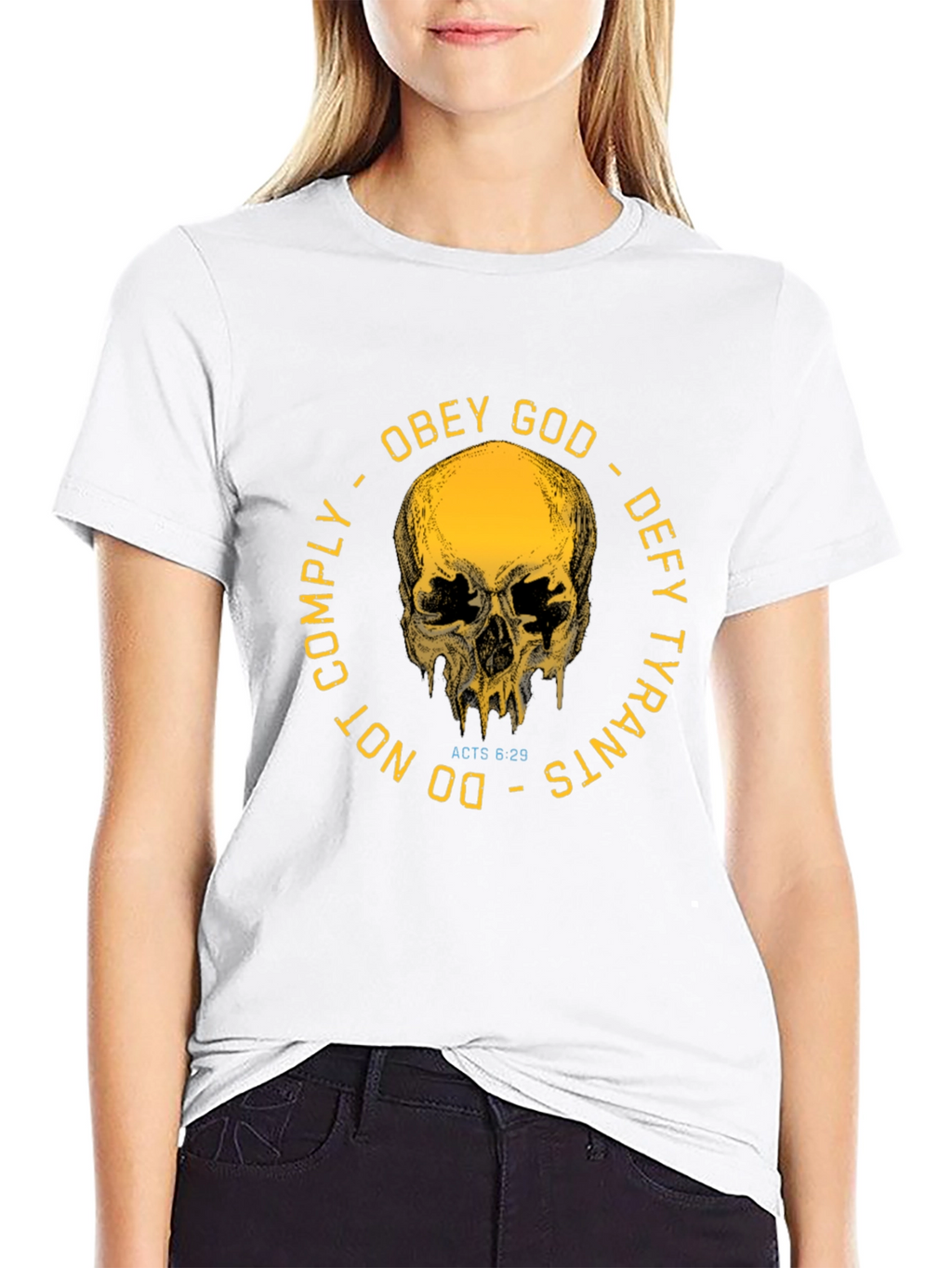 Obey God Defy Tyrants Graphic T-Shirt