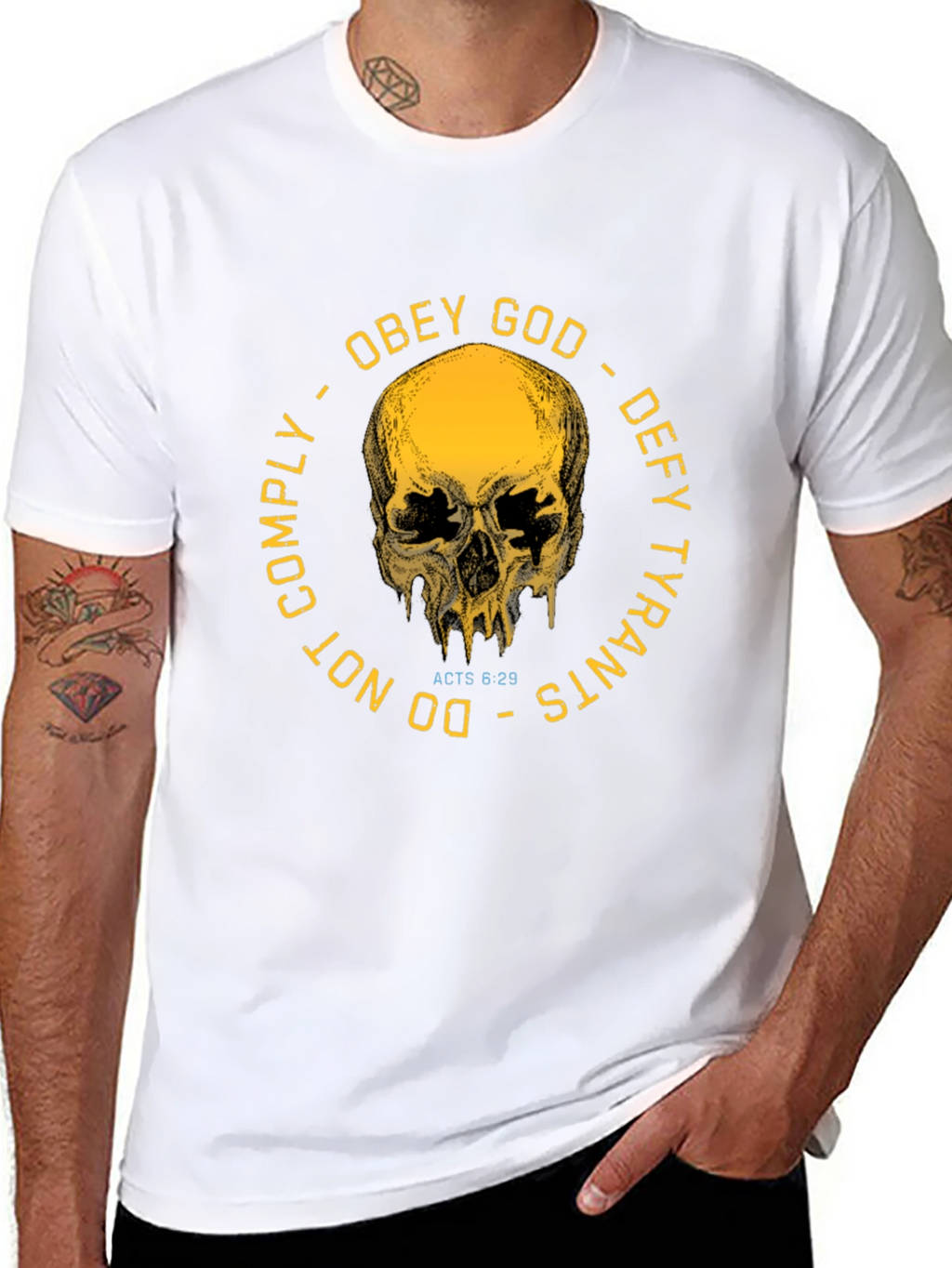 Obey God Defy Tyrants Graphic T-Shirt