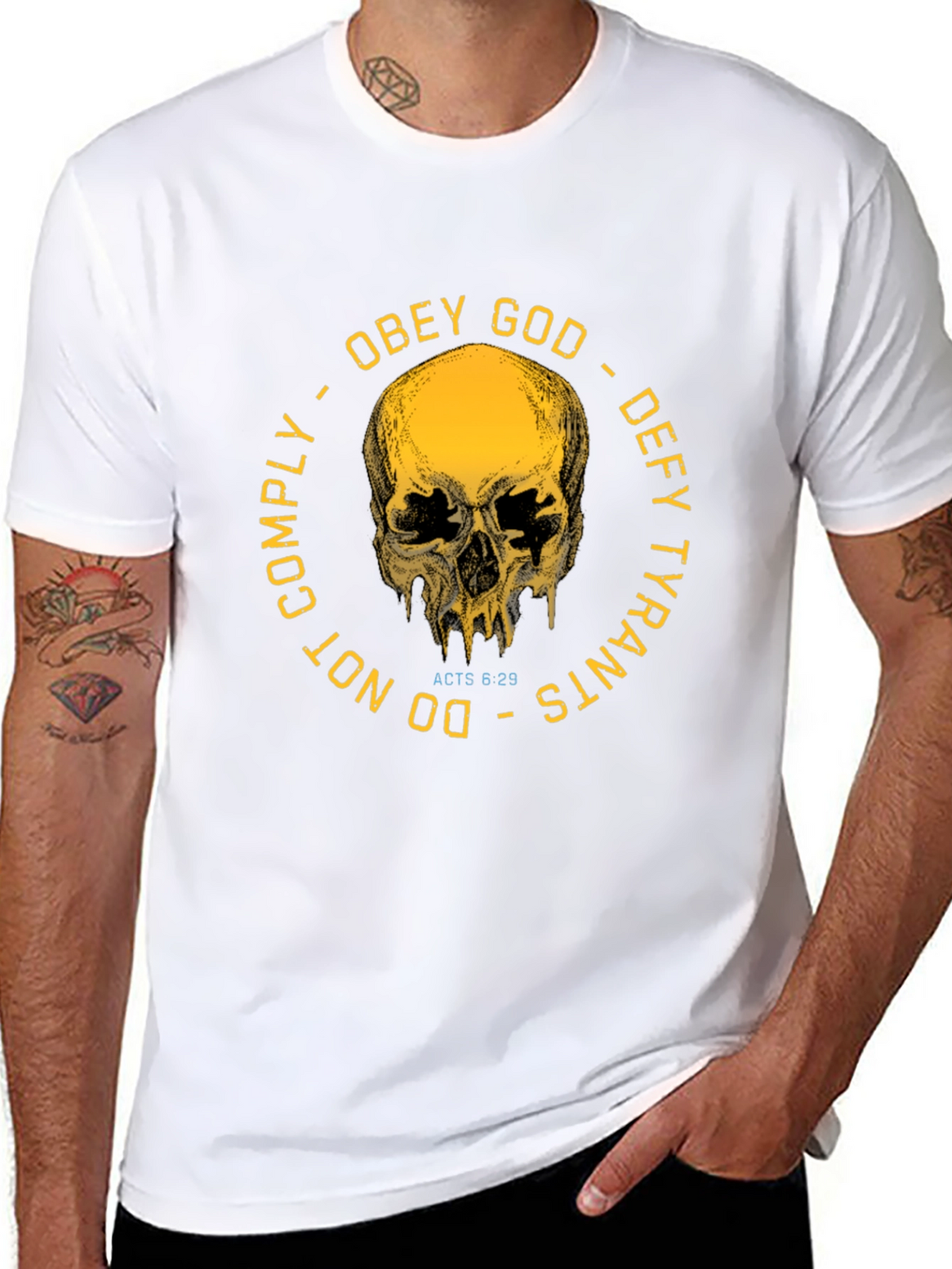 Obey God Defy Tyrants Graphic T-Shirt