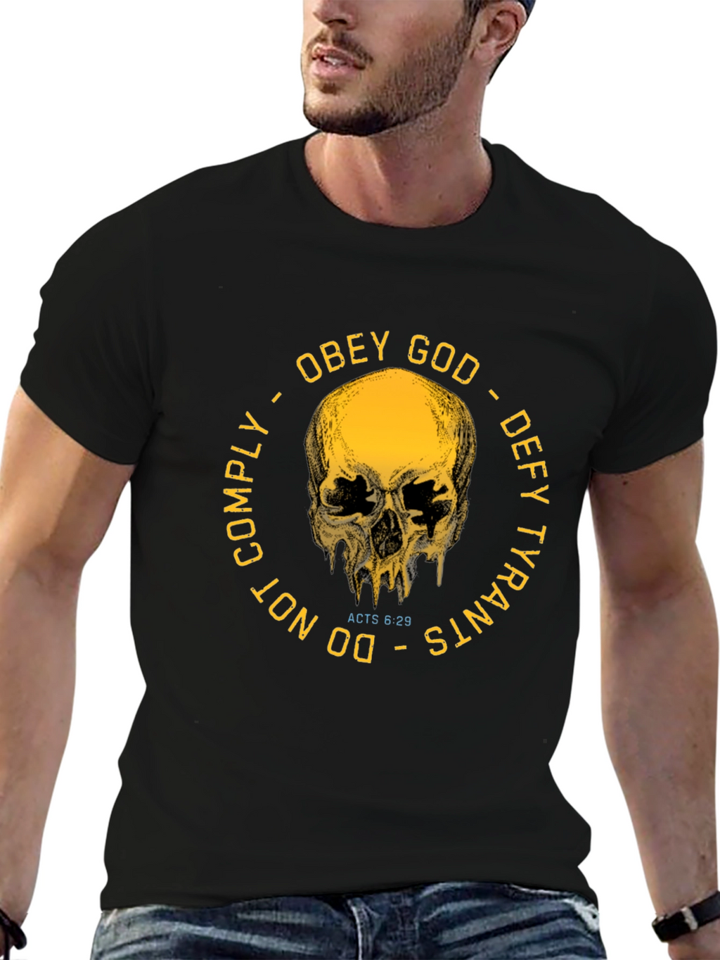 Obey God Defy Tyrants Graphic T-Shirt