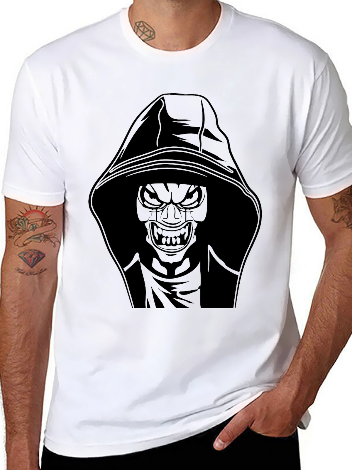 Grim Reaper Graphic Tee - Mens Black T-Shirt
