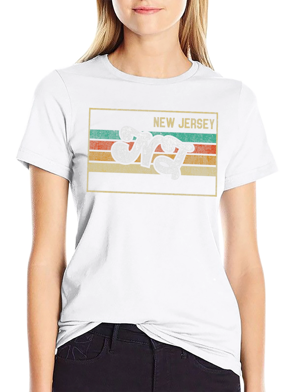 Retro New Jersey Graphic T-Shirt