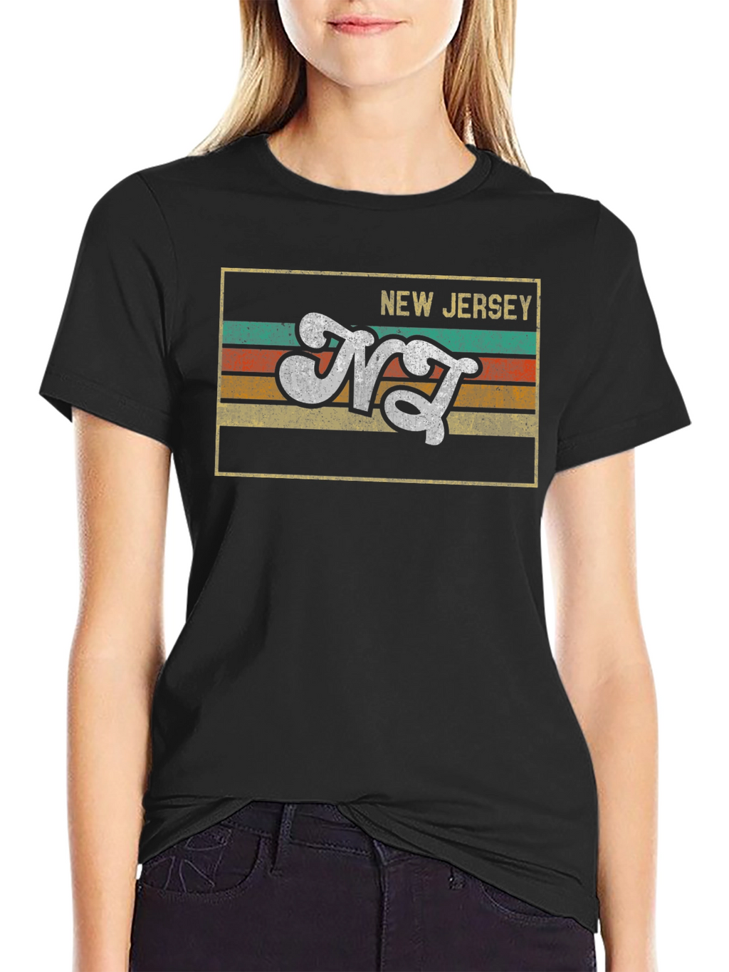 Retro New Jersey Graphic T-Shirt
