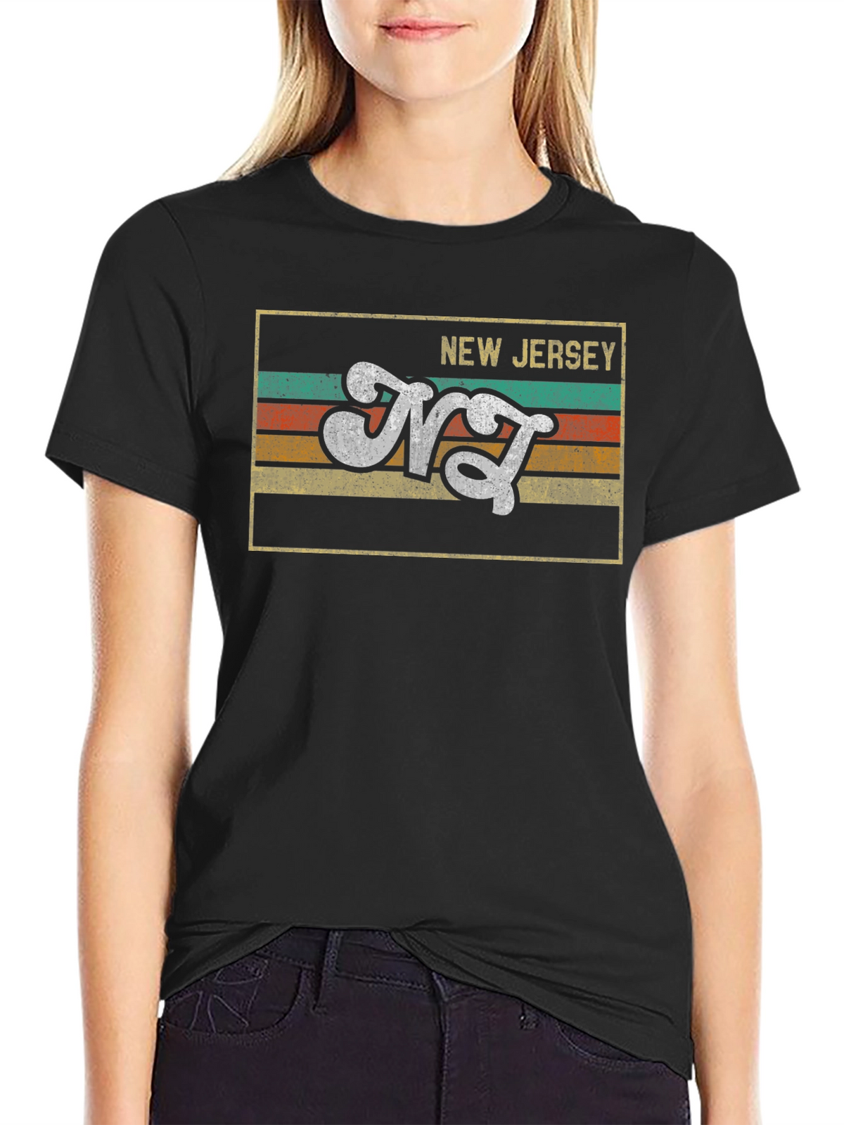 Retro New Jersey Graphic T-Shirt