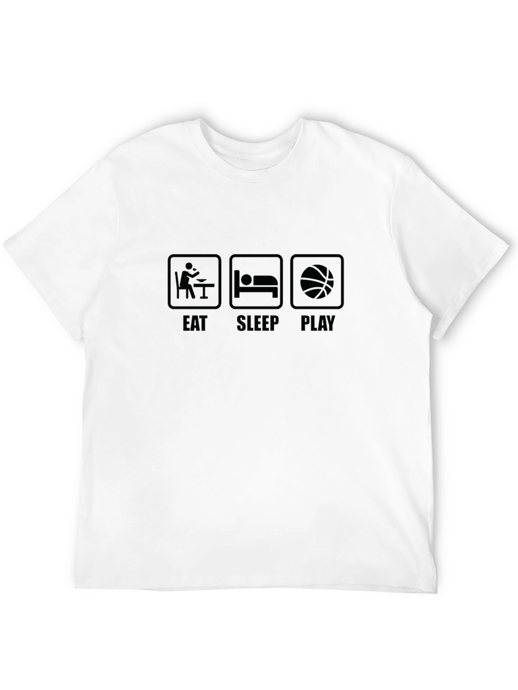 Eat Sleep Play Black Graphic Tee