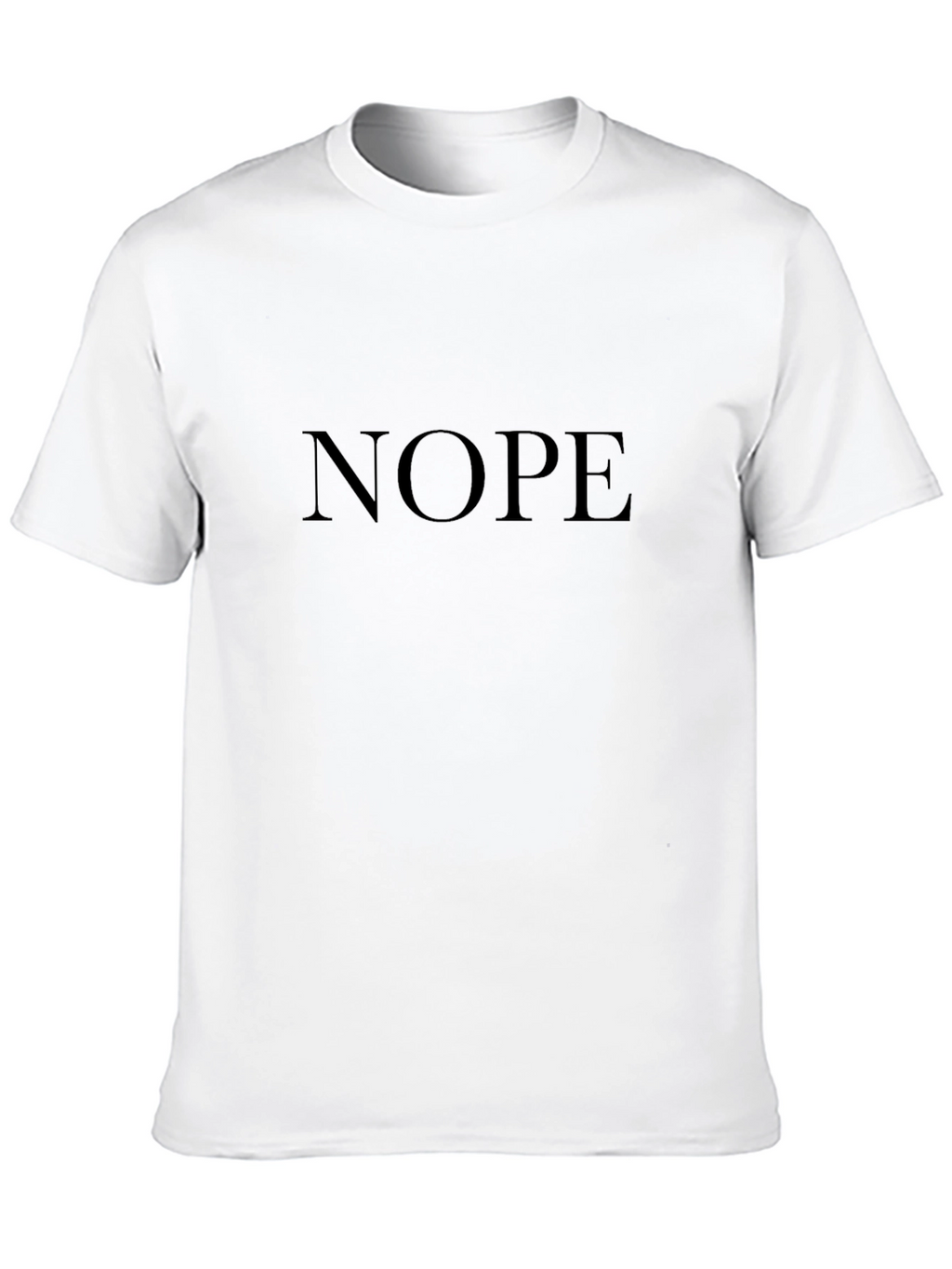 Nope Graphic Tee - Classic Crew Neck