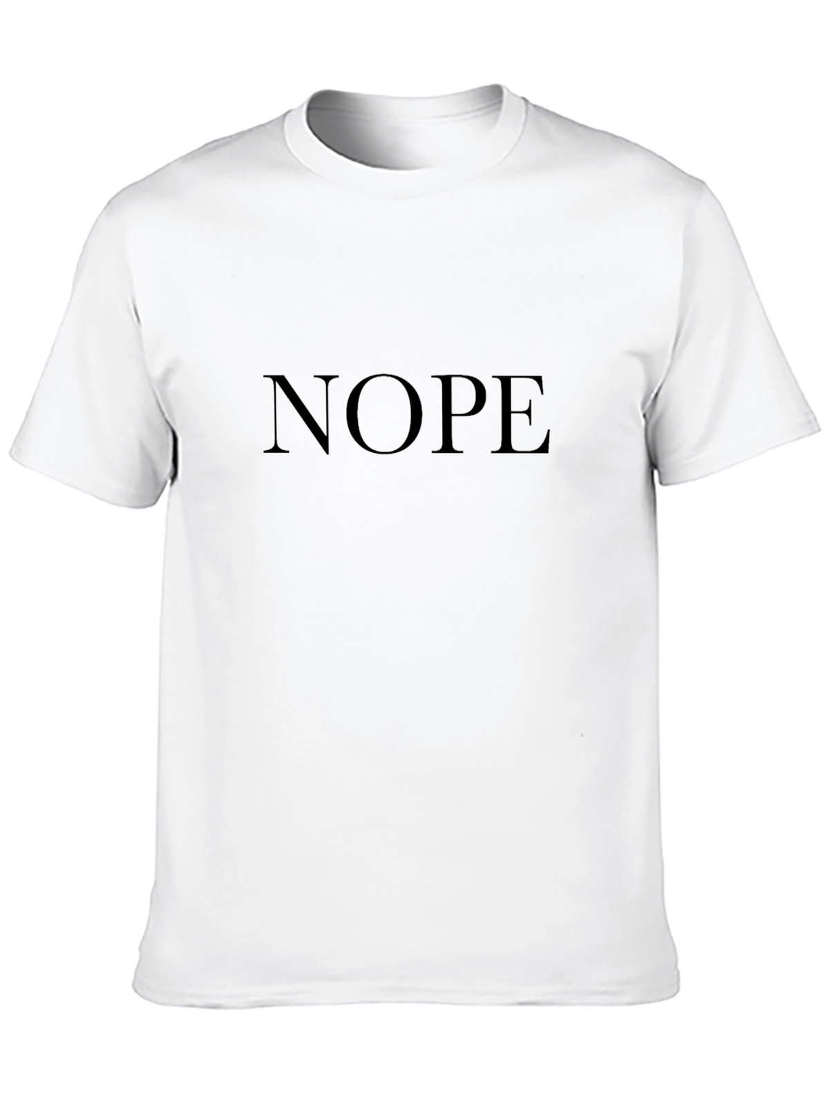 Nope Graphic Tee - Classic Crew Neck