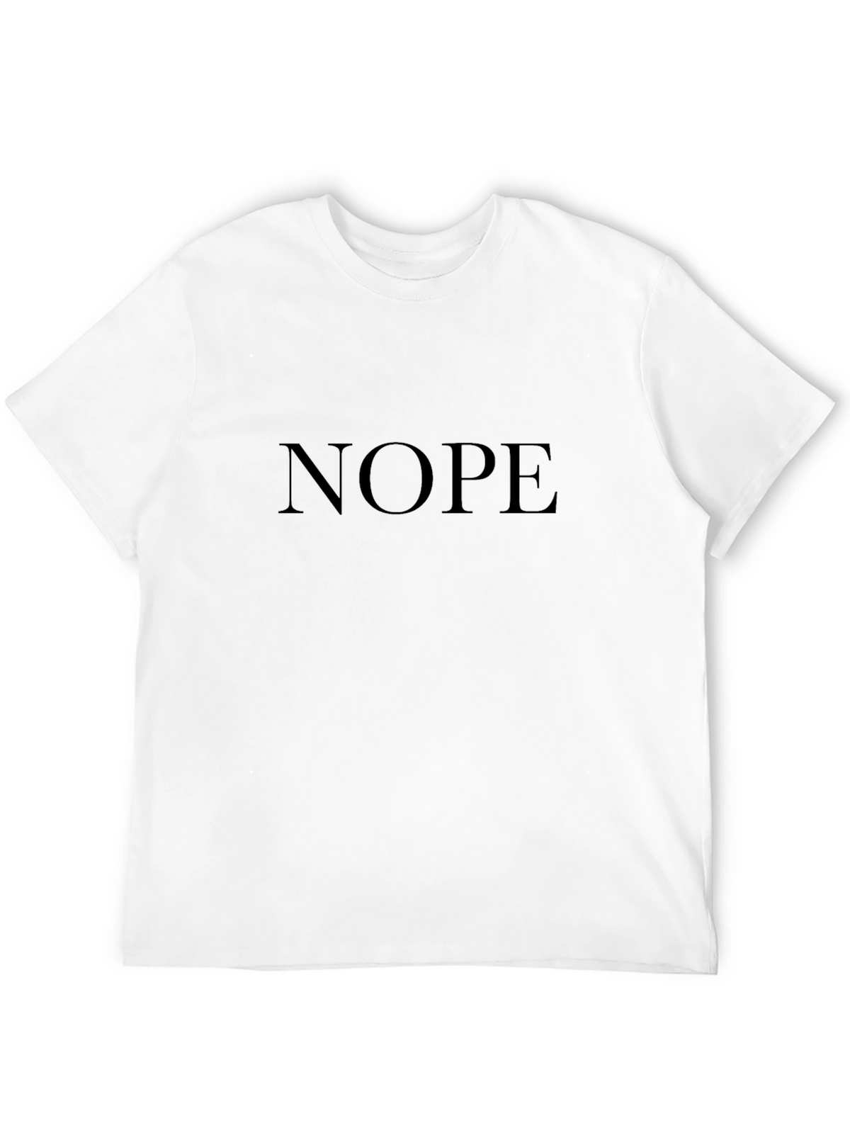 Nope Graphic Tee - Classic Crew Neck