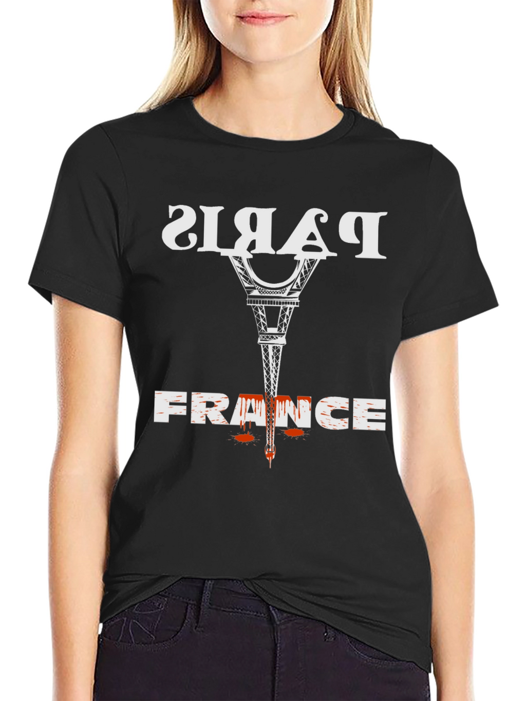 Paris France Graphic Tee - Eiffel Tower