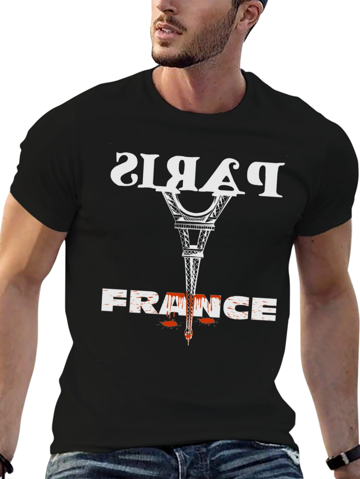 Paris France Graphic Tee - Eiffel Tower