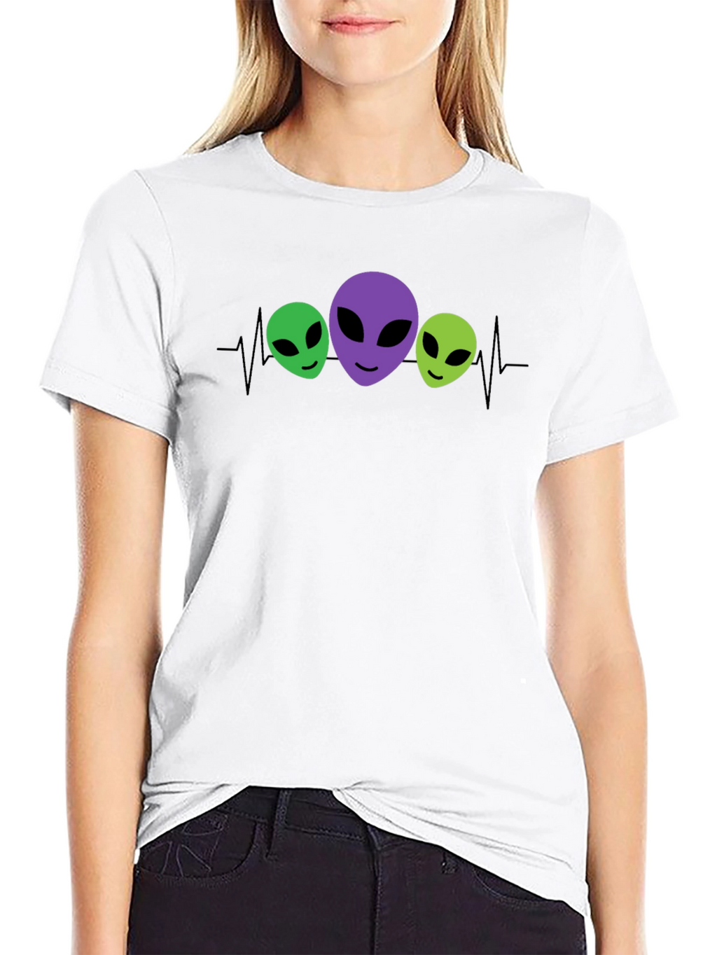 Alien Heartbeat T-Shirt - Novelty Graphic Tee