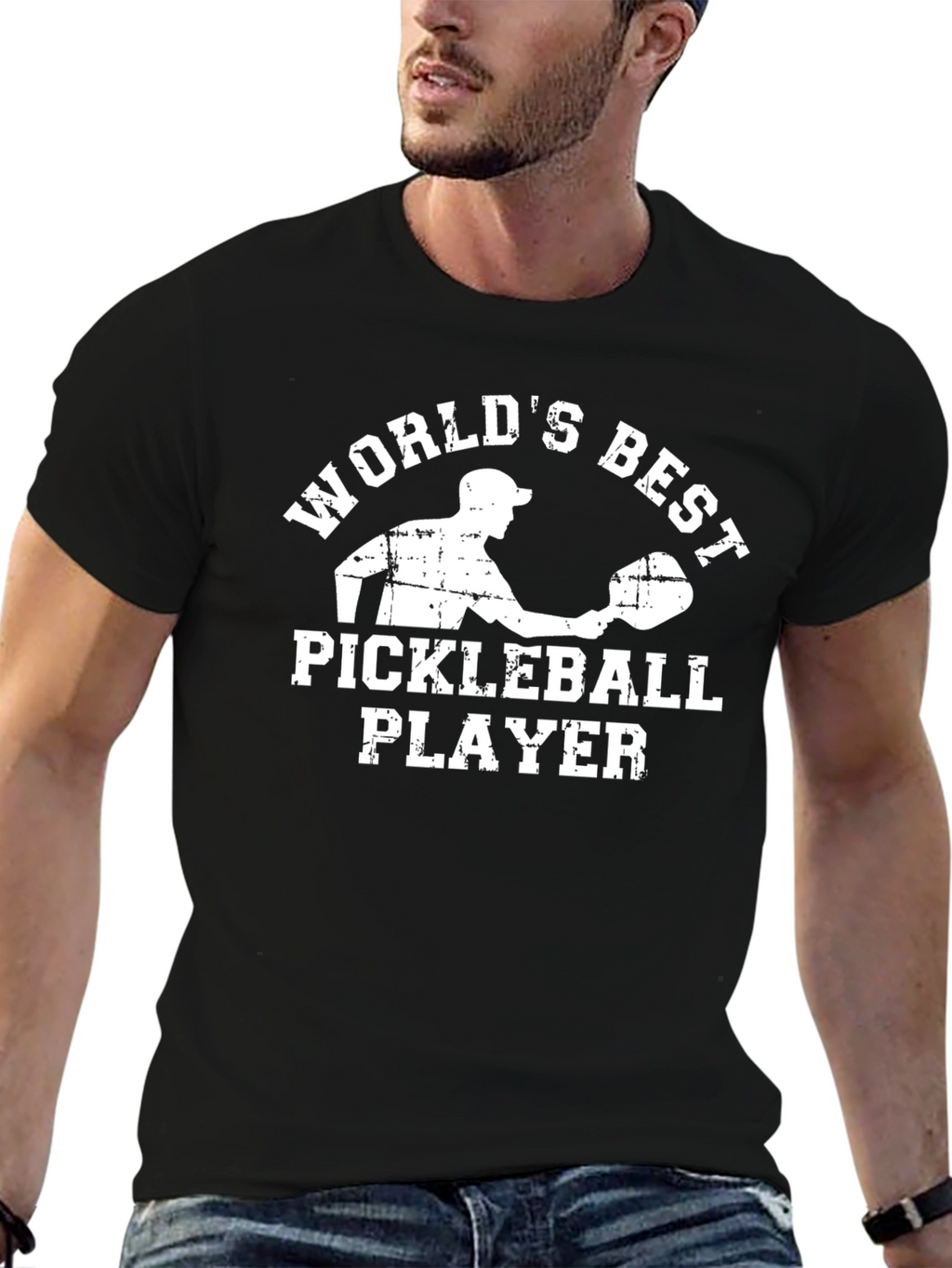 Worlds Best Pickleball Player Graphic T-Shirt