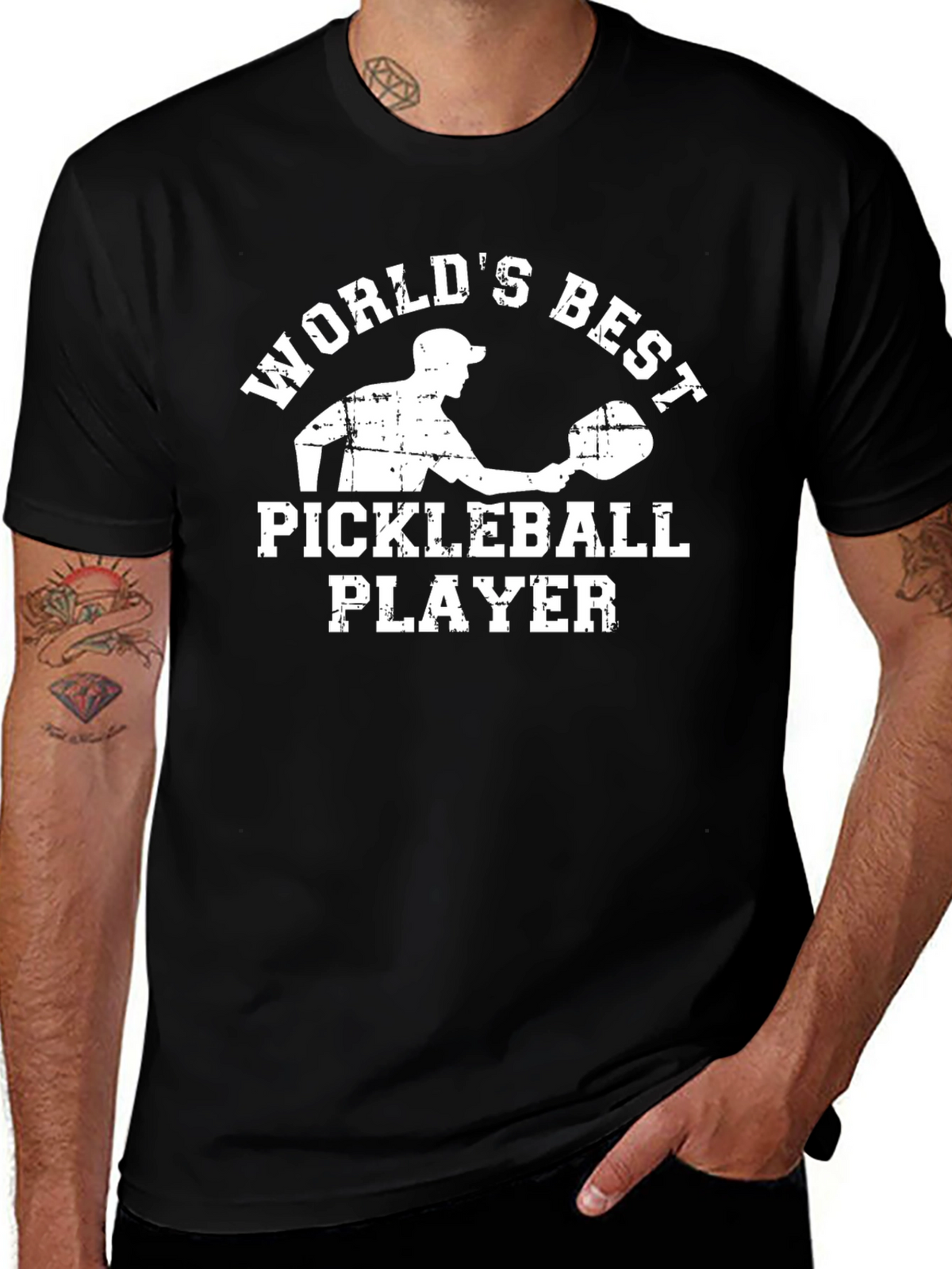 Worlds Best Pickleball Player Graphic T-Shirt