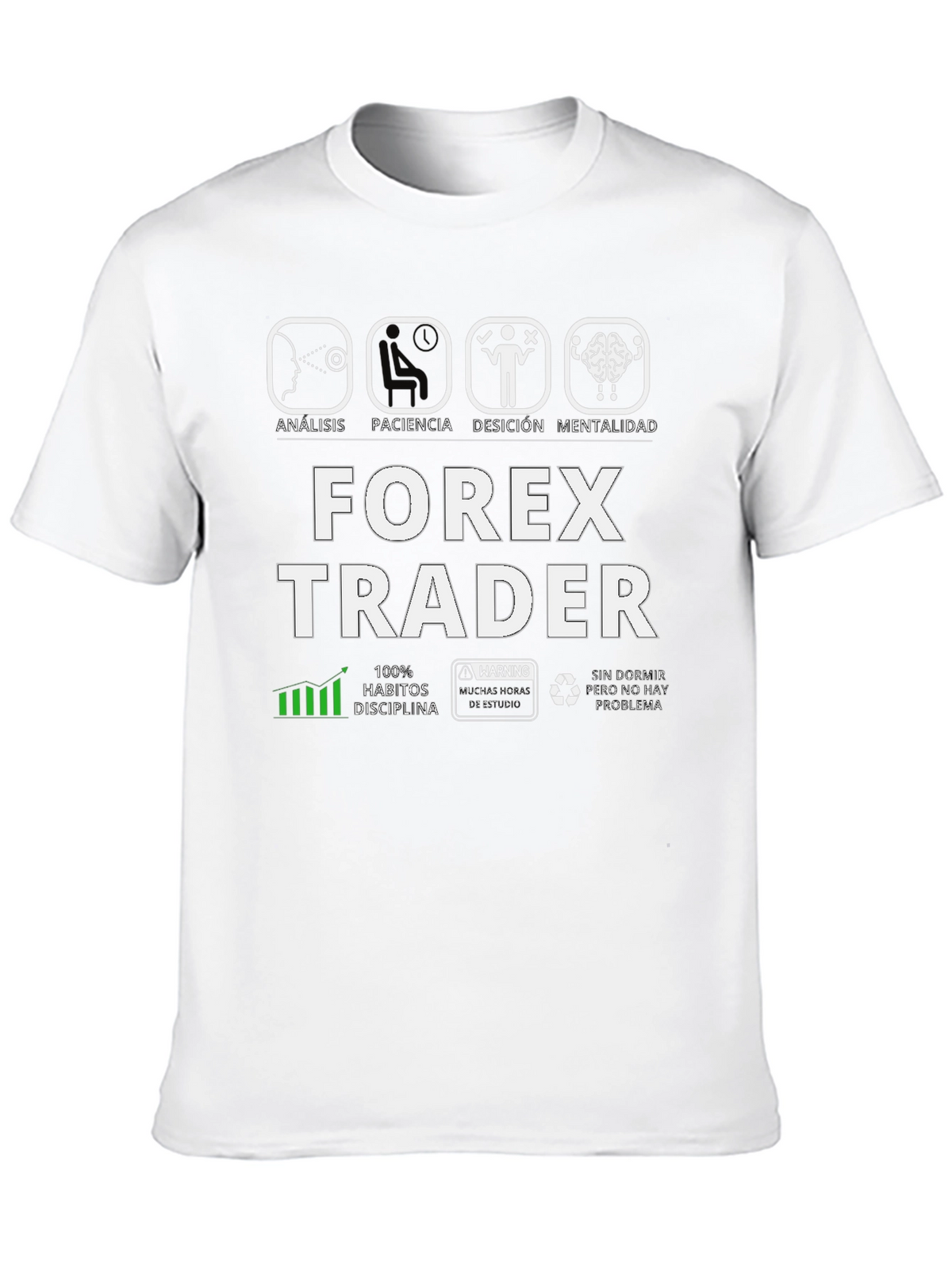 Forex Trader Graphic Tee - Analysis Patience Decision