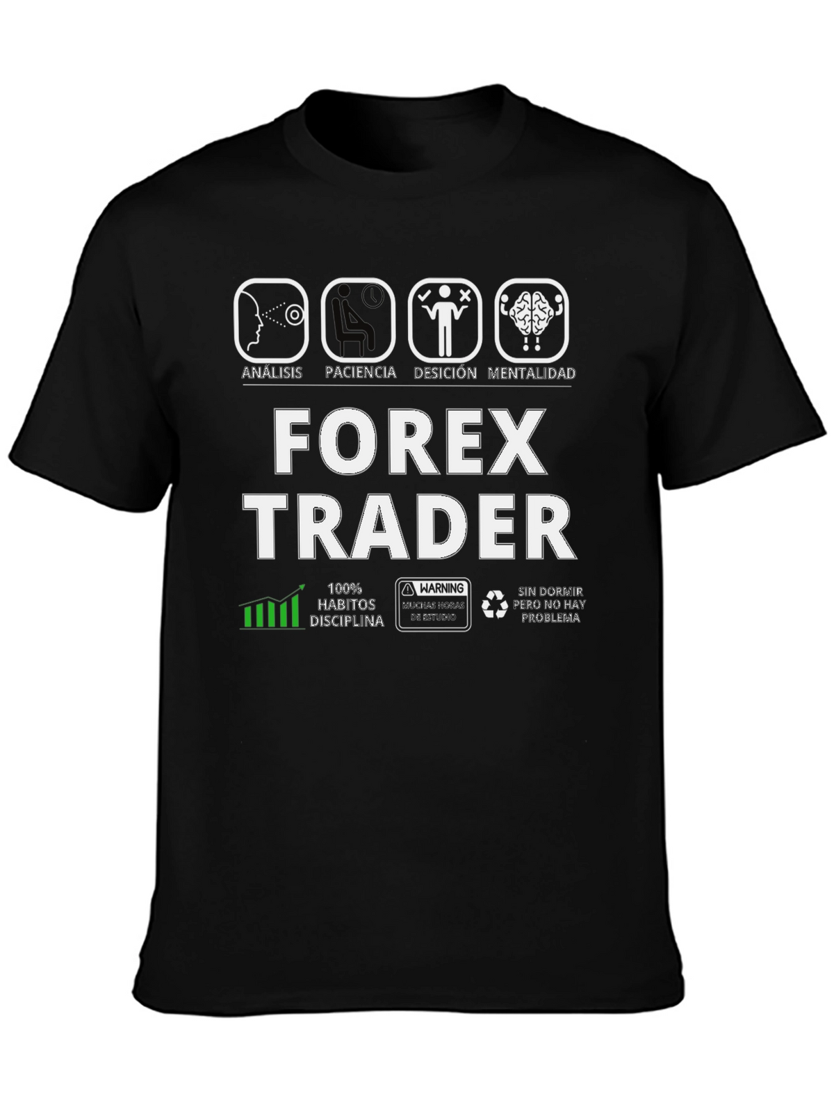 Forex Trader Graphic Tee - Analysis Patience Decision