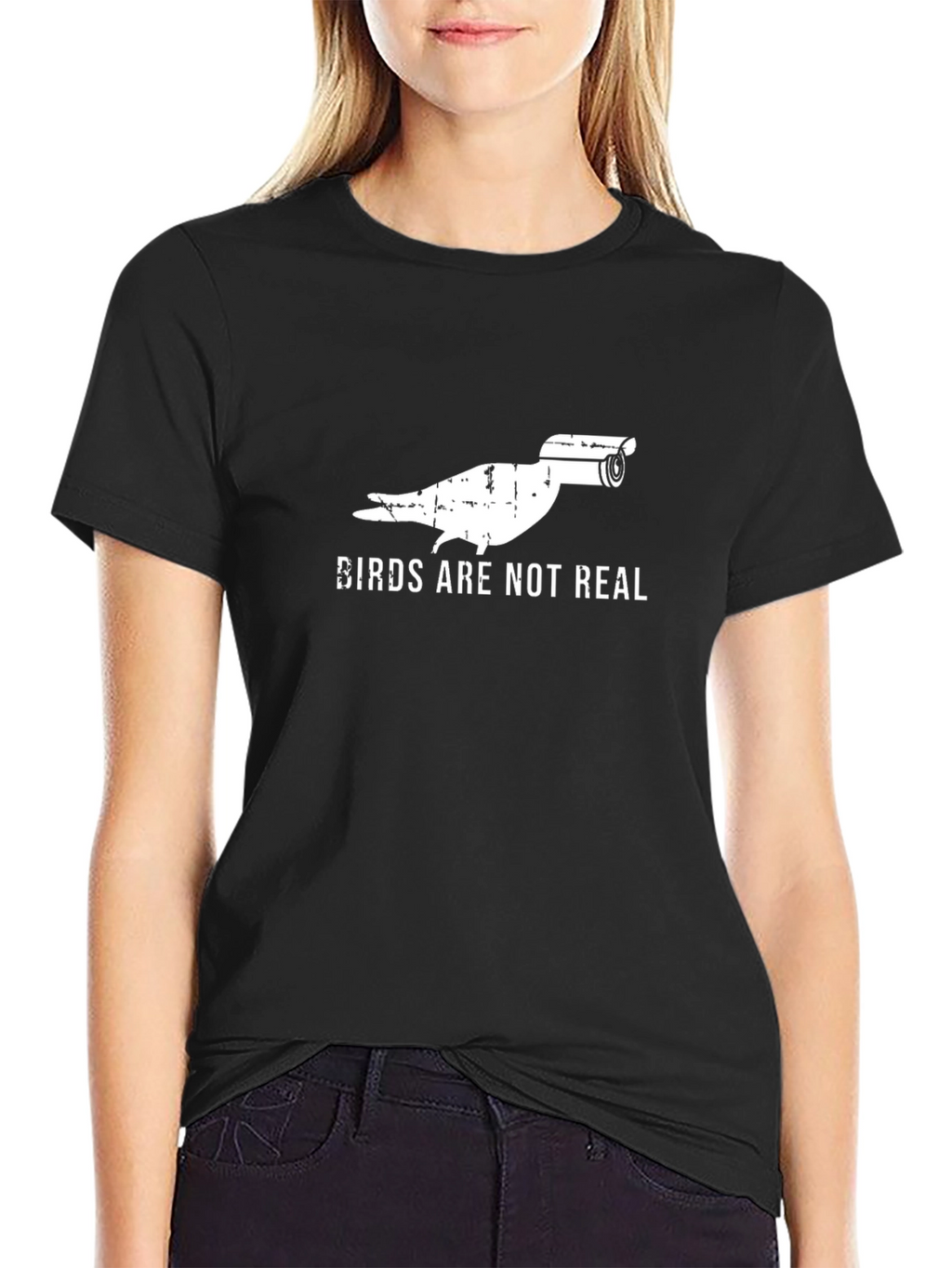 Birds Arent Real T-Shirt - Surveillance Bird Conspiracy Tee