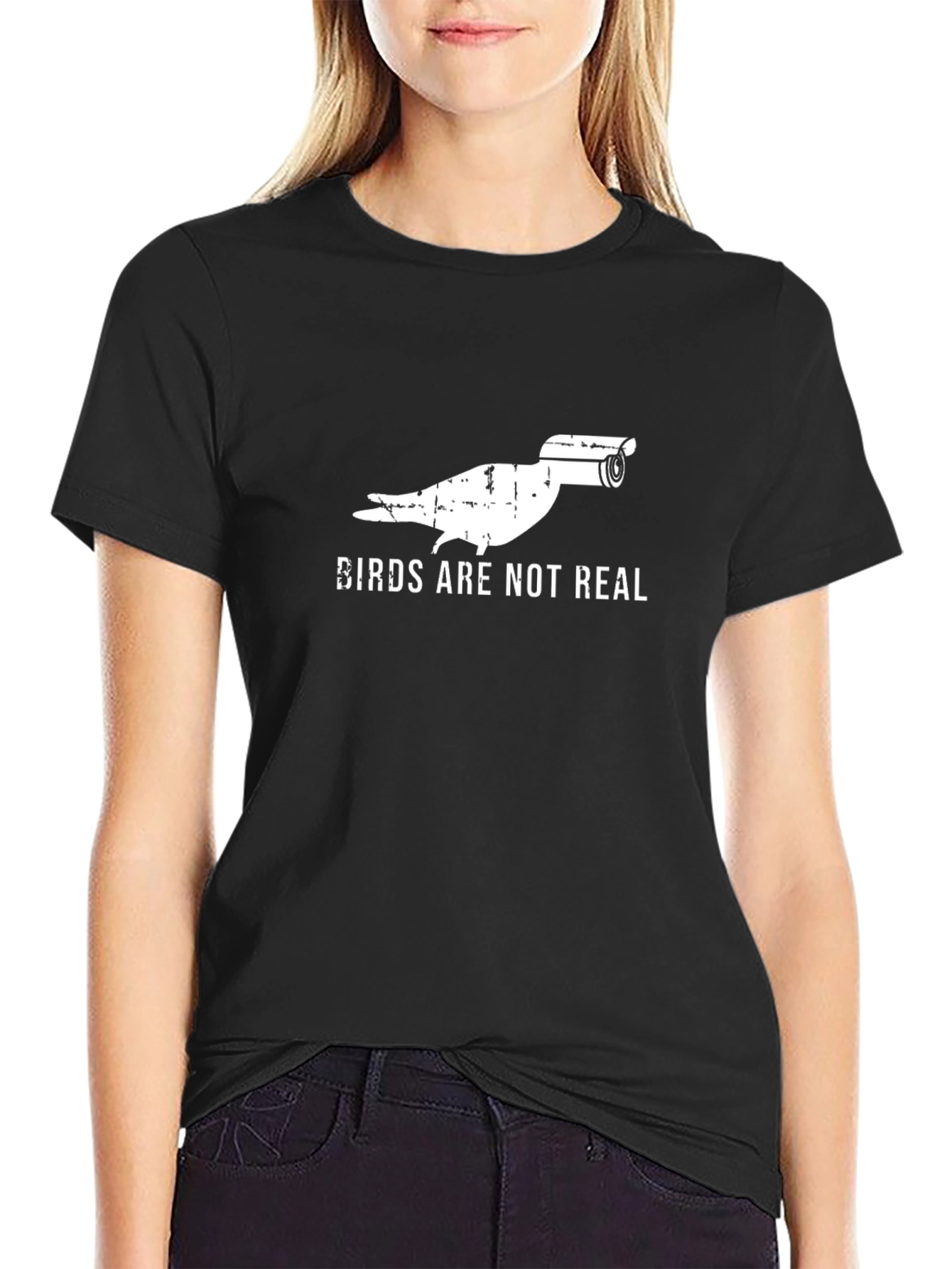 Birds Arent Real T-Shirt - Surveillance Bird Conspiracy Tee