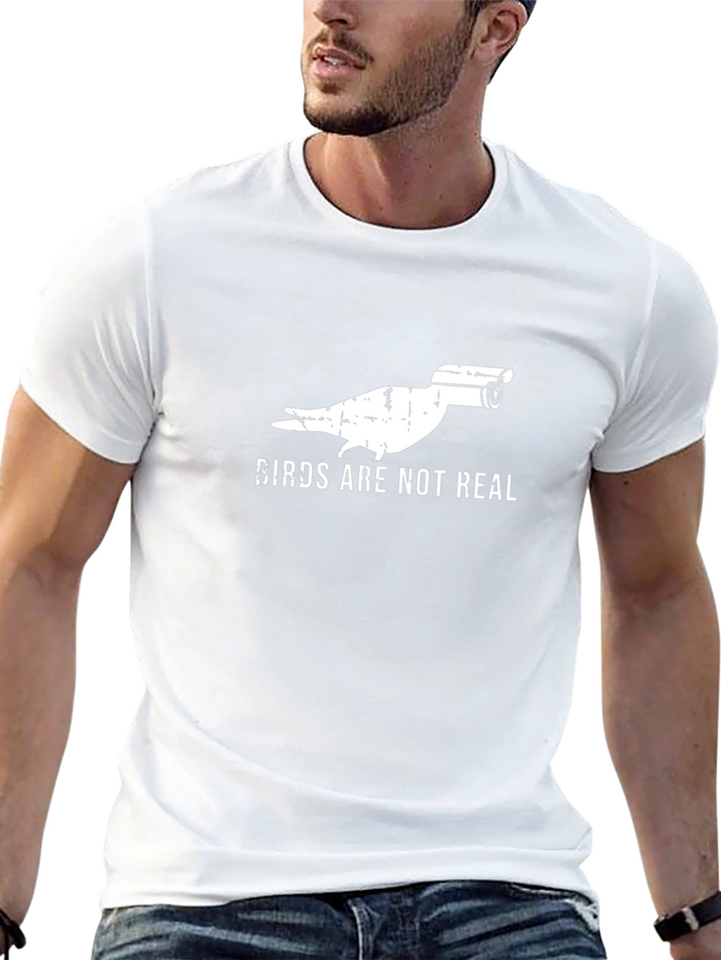 Birds Arent Real T-Shirt - Surveillance Bird Conspiracy Tee