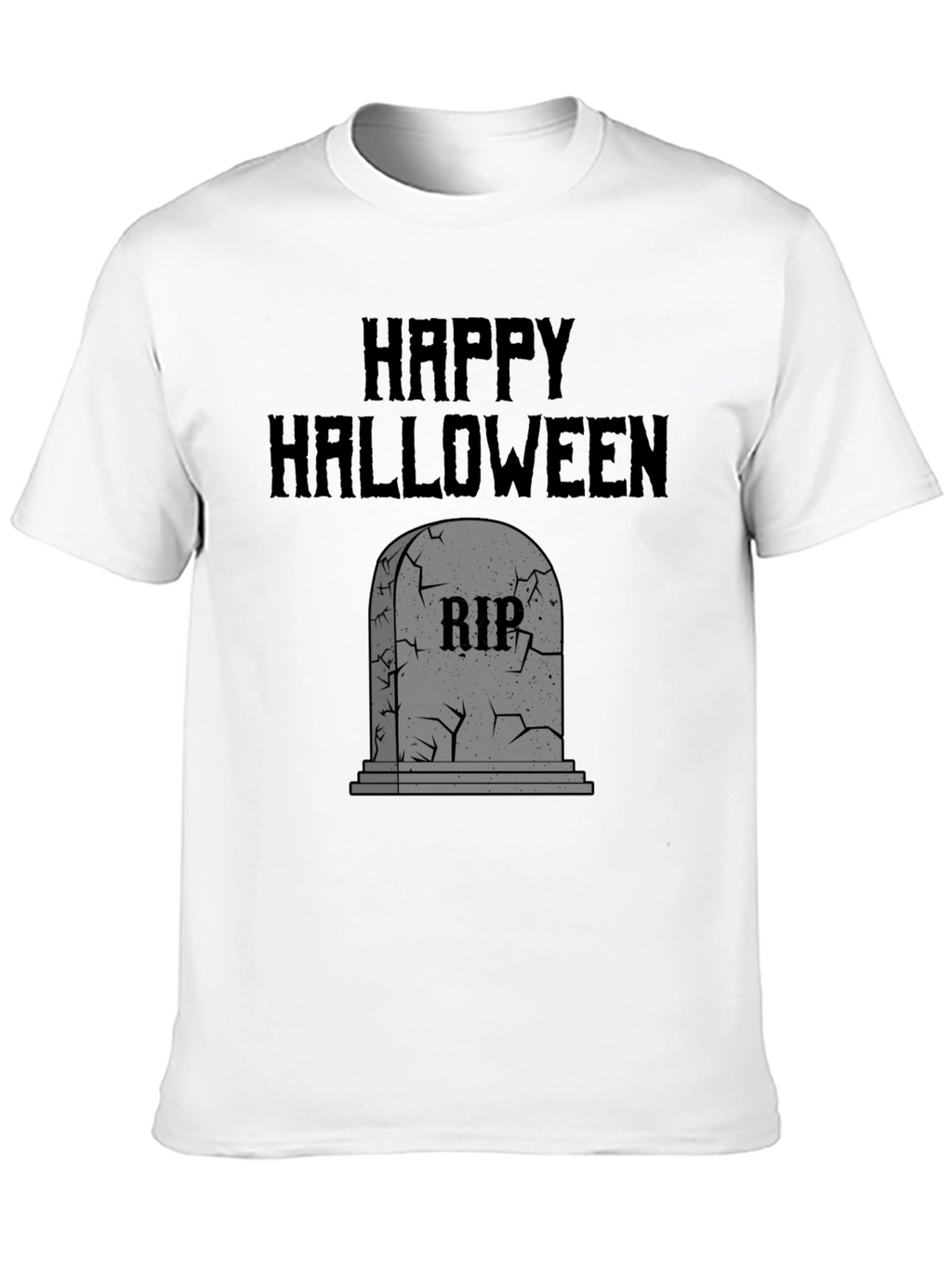 Happy Halloween RIP Tombstone Graphic Tee