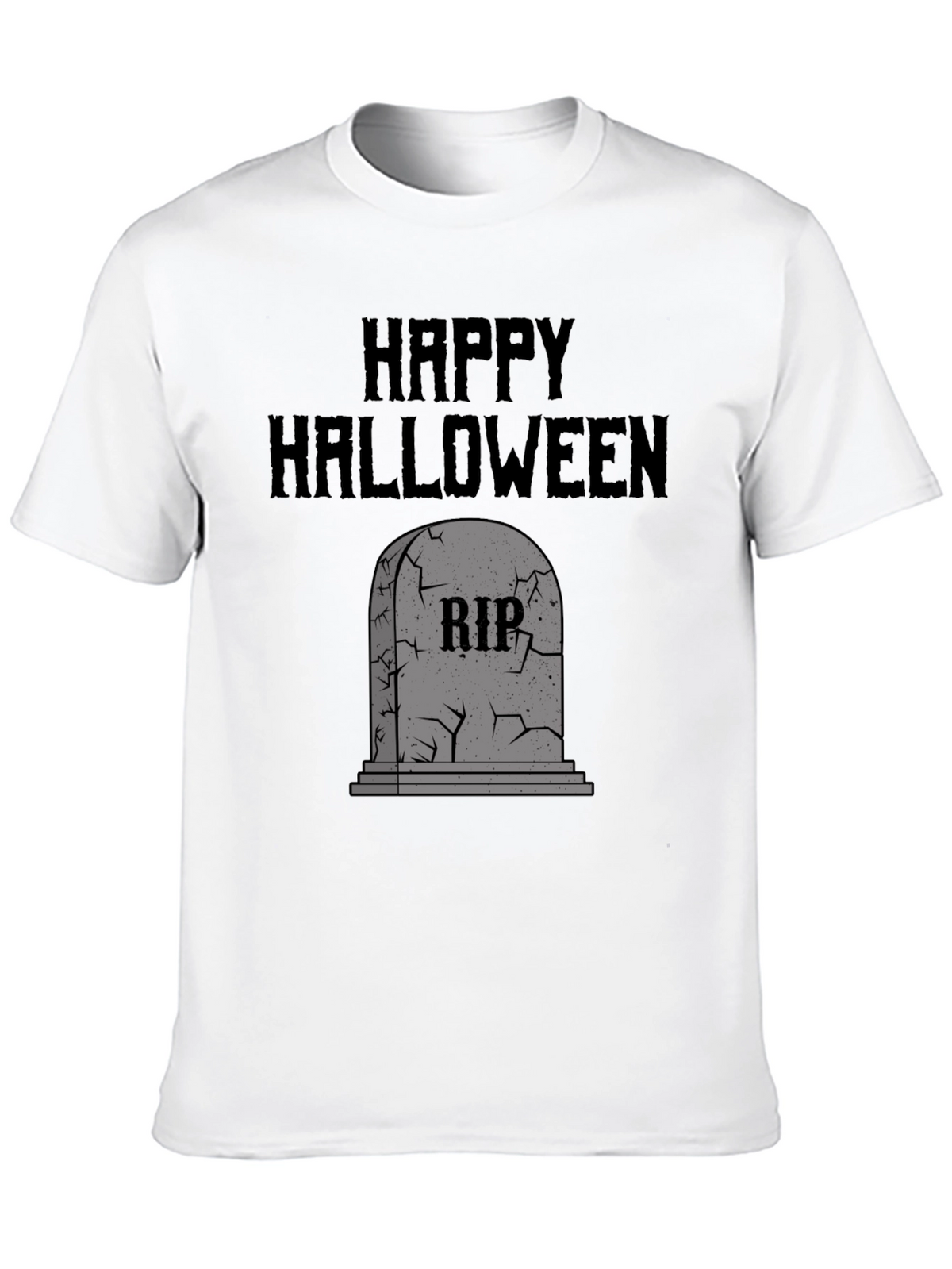 Happy Halloween RIP Tombstone Graphic Tee