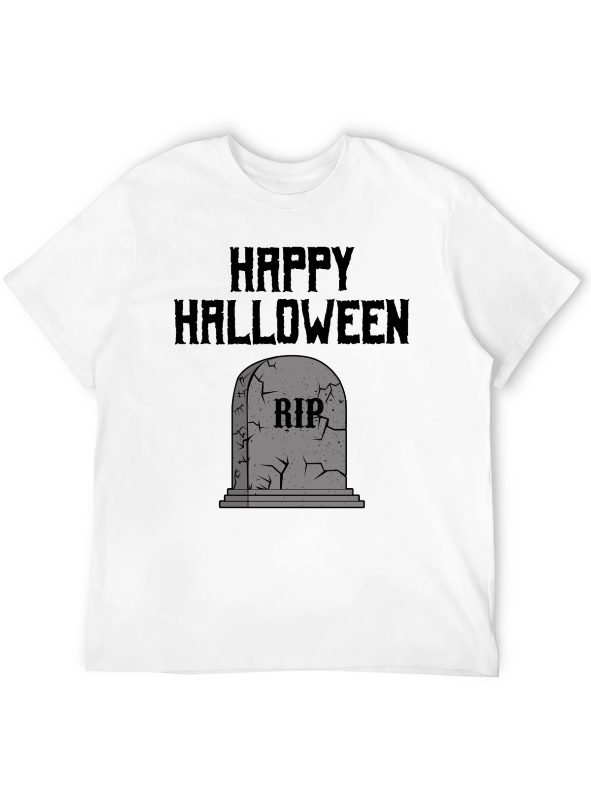 Happy Halloween RIP Tombstone Graphic Tee