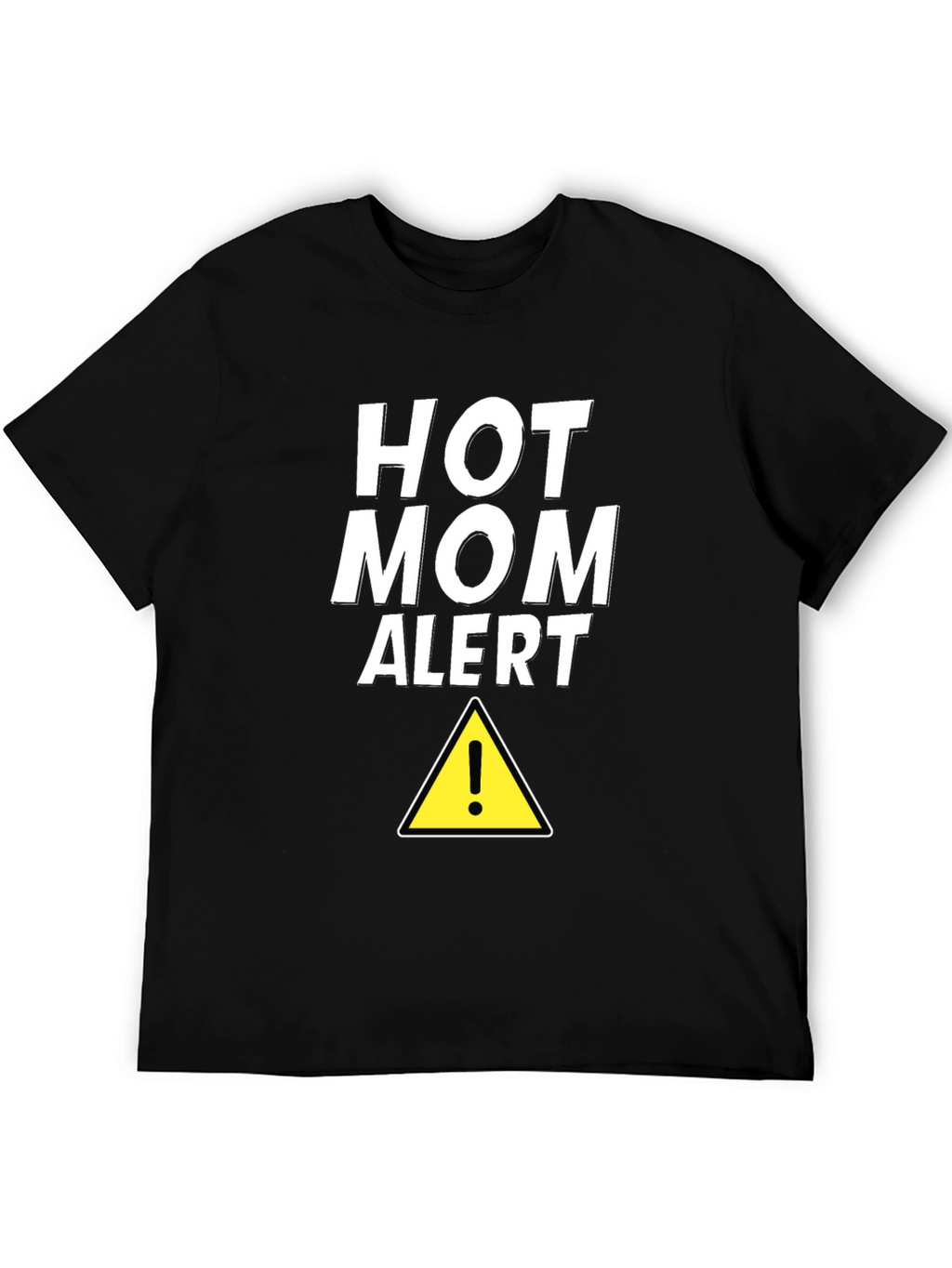Hot Mom Alert Graphic Tee - Black