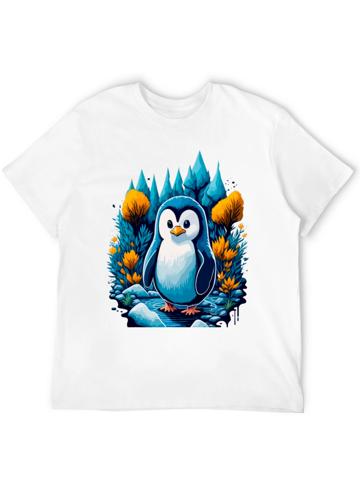 Penguin in Forest T-Shirt