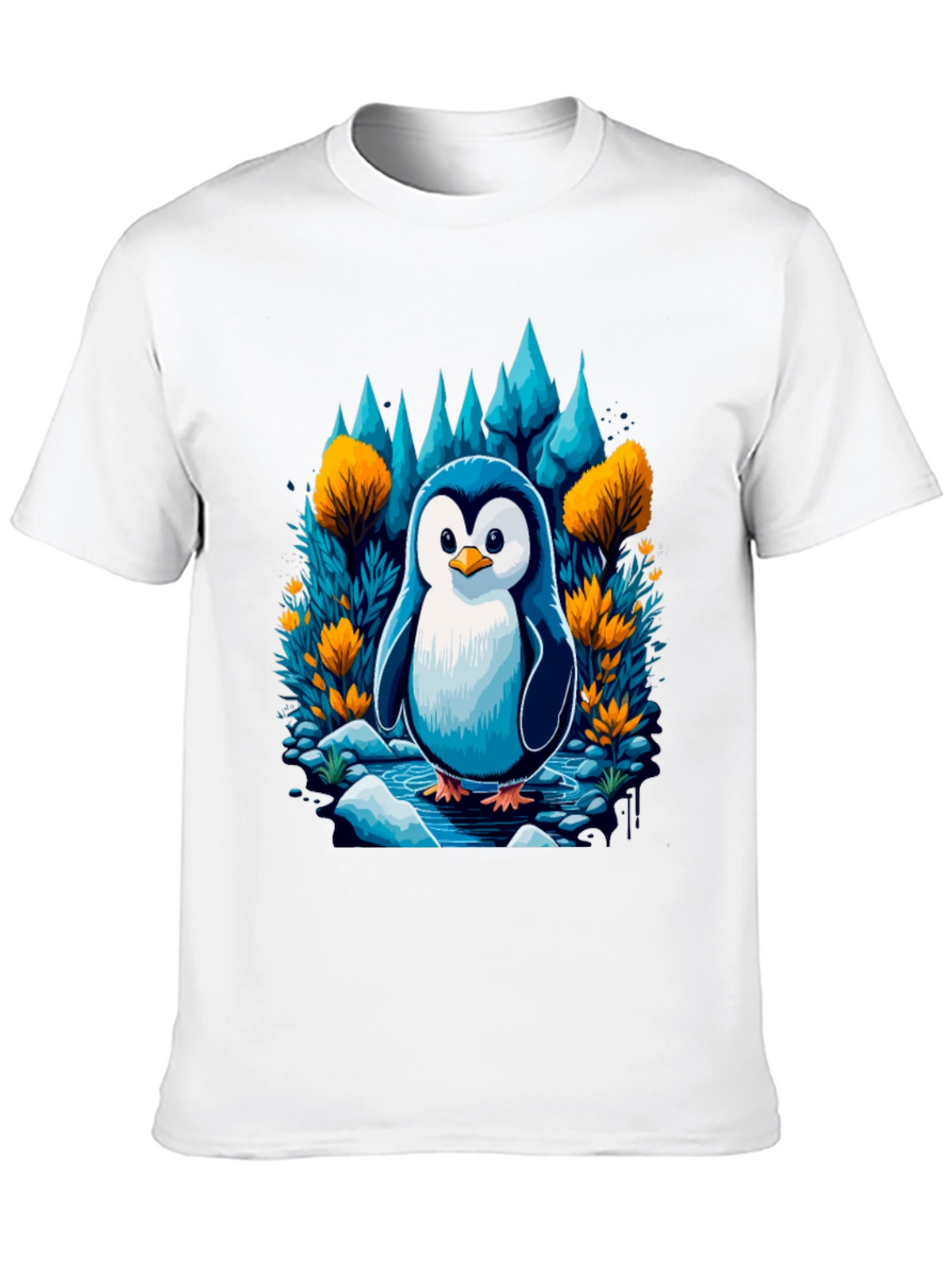 Penguin in Forest T-Shirt