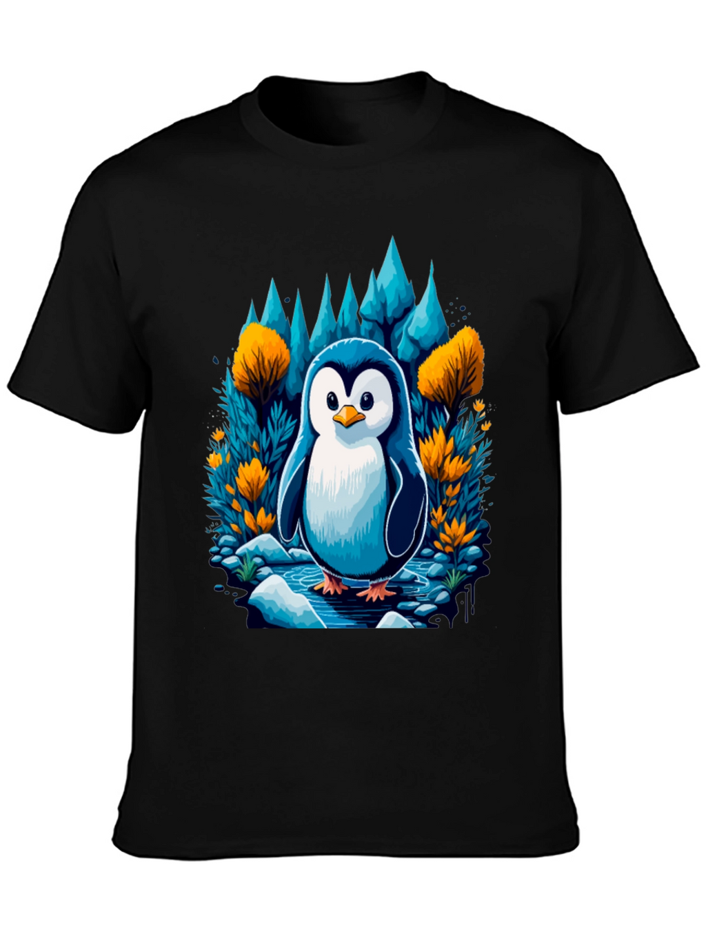Penguin in Forest T-Shirt