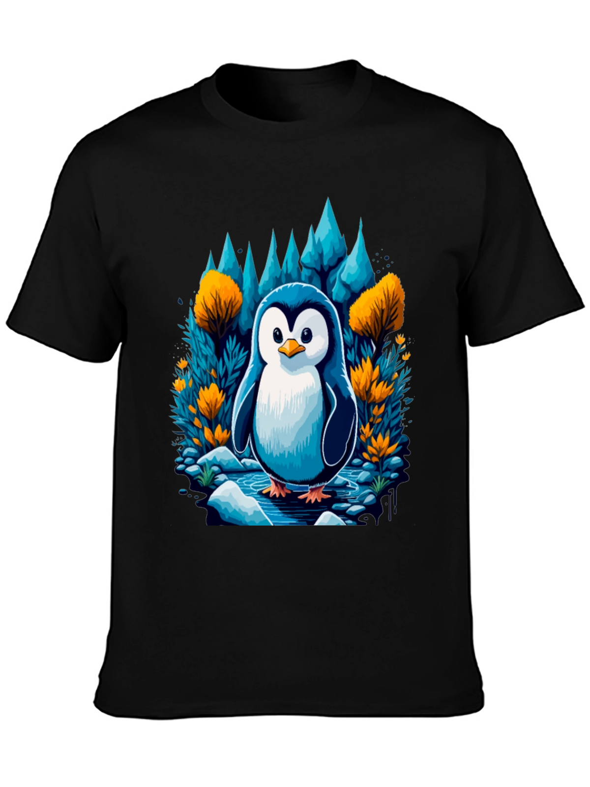 Penguin in Forest T-Shirt