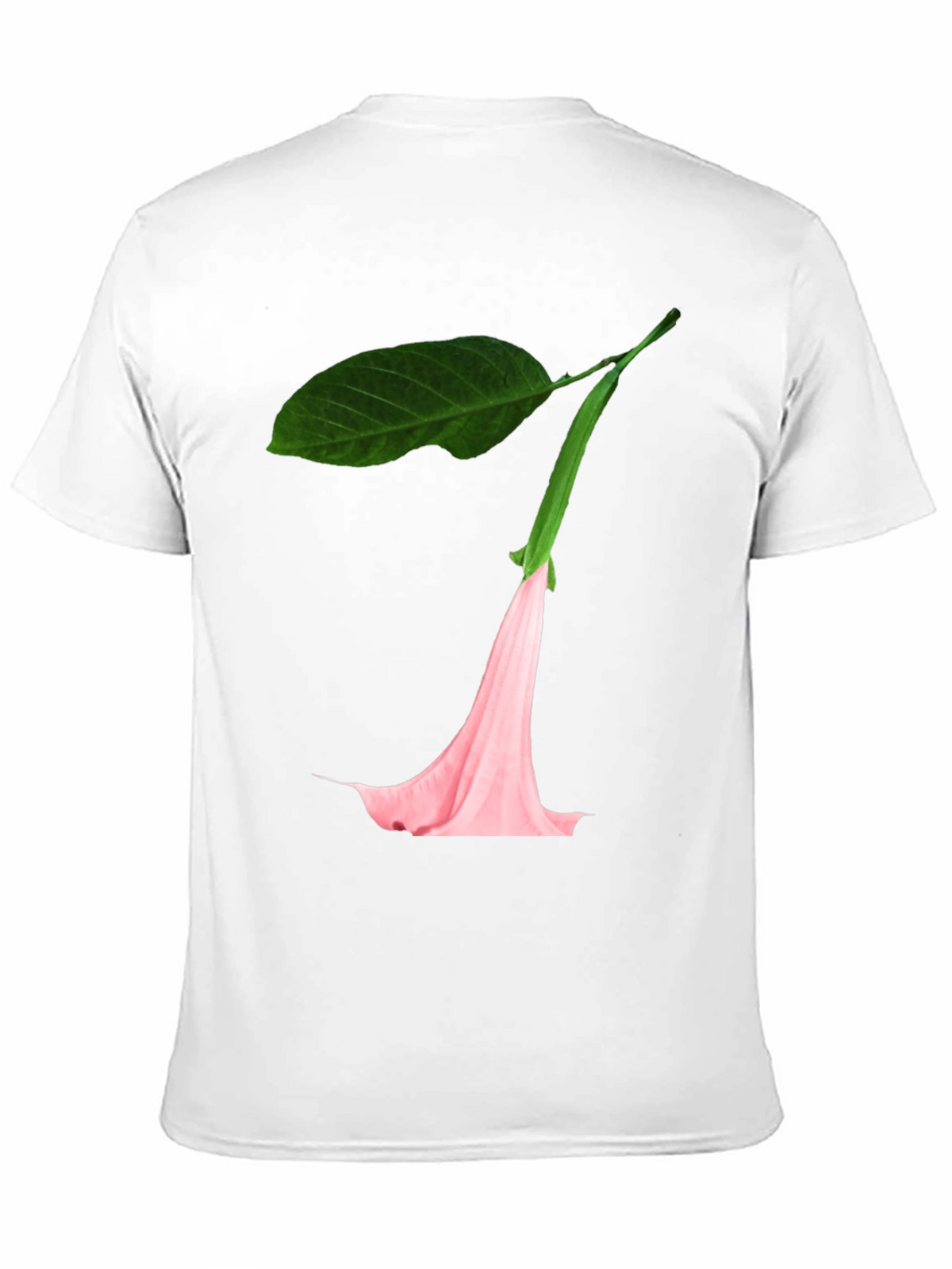 Black T-Shirt with Floral Blossom Graphic
