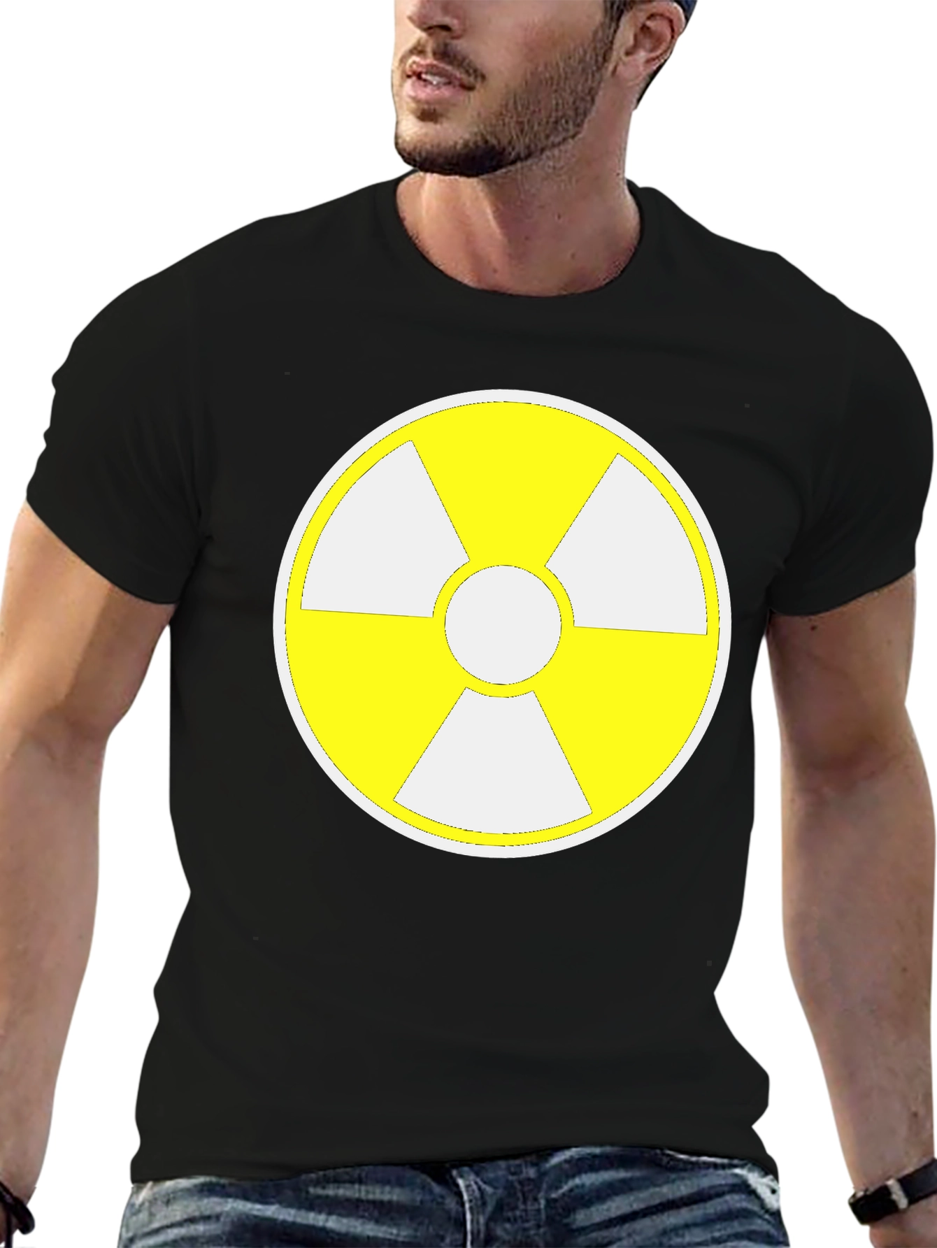 Radioactive Symbol Graphic Tee - Black