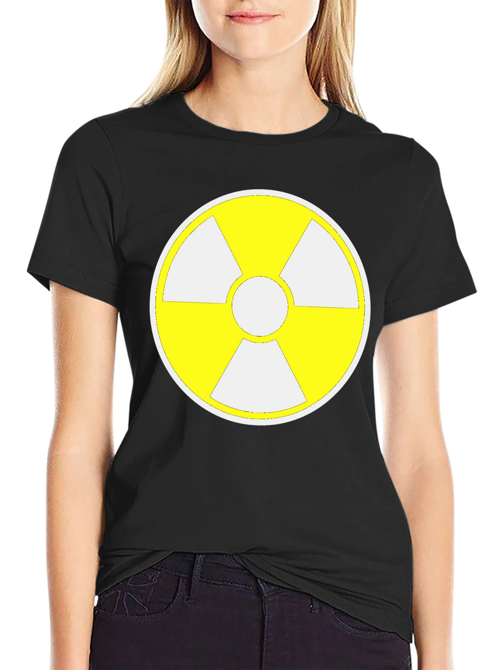Radioactive Symbol Graphic Tee - Black