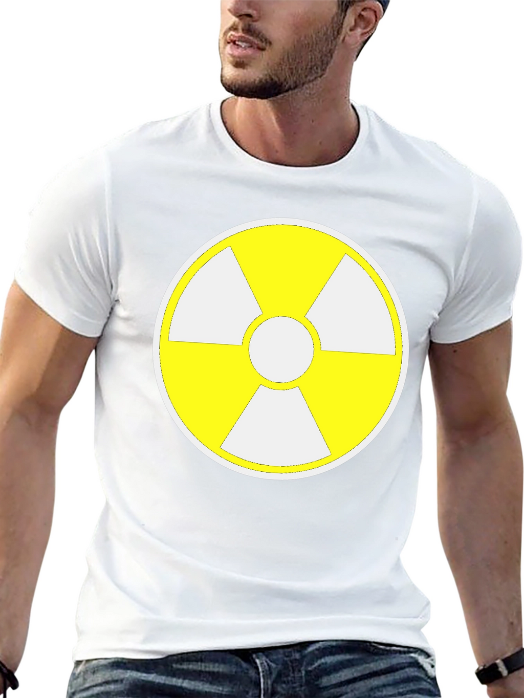 Radioactive Symbol Graphic Tee - Black