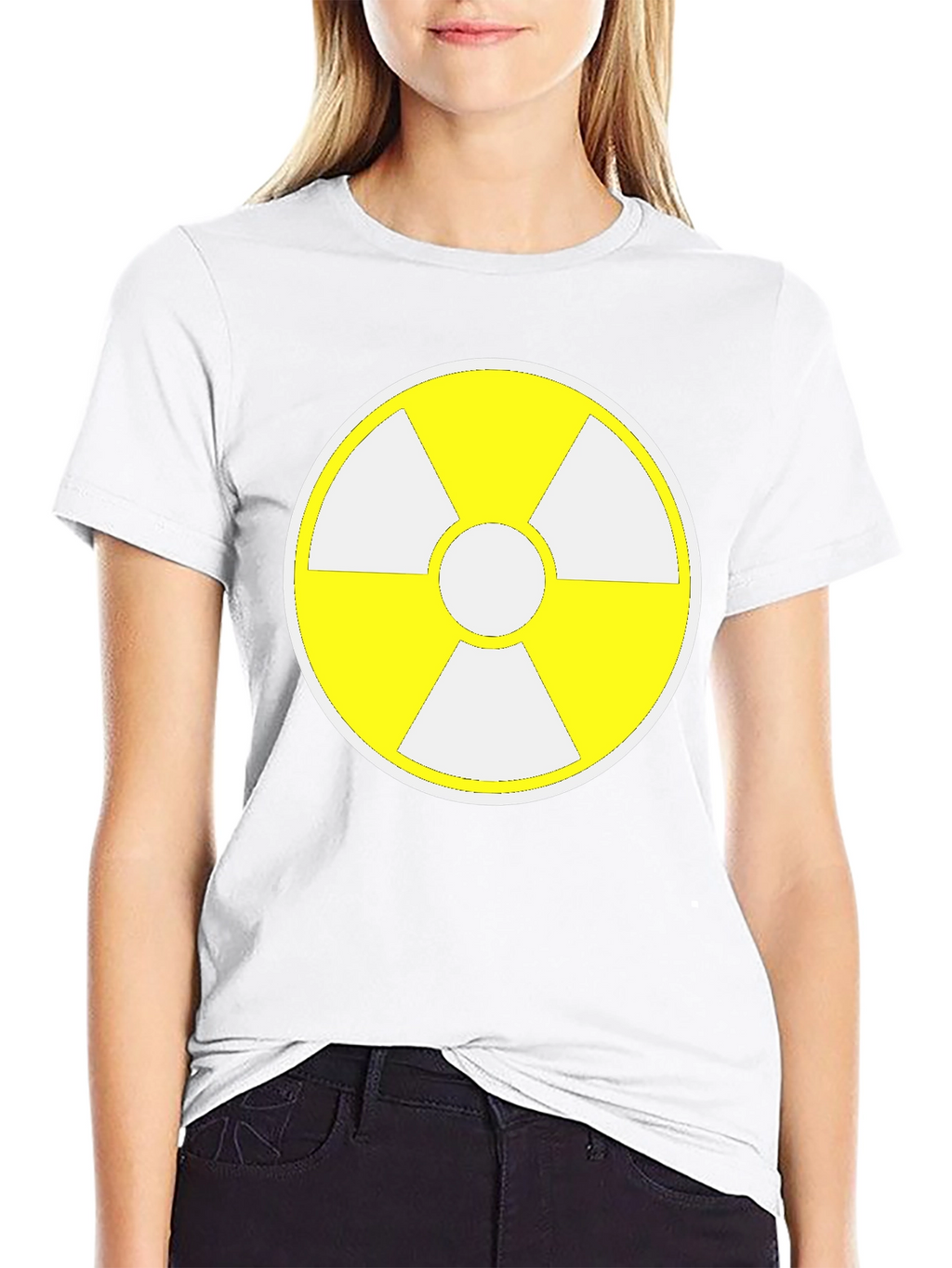Radioactive Symbol Graphic Tee - Black