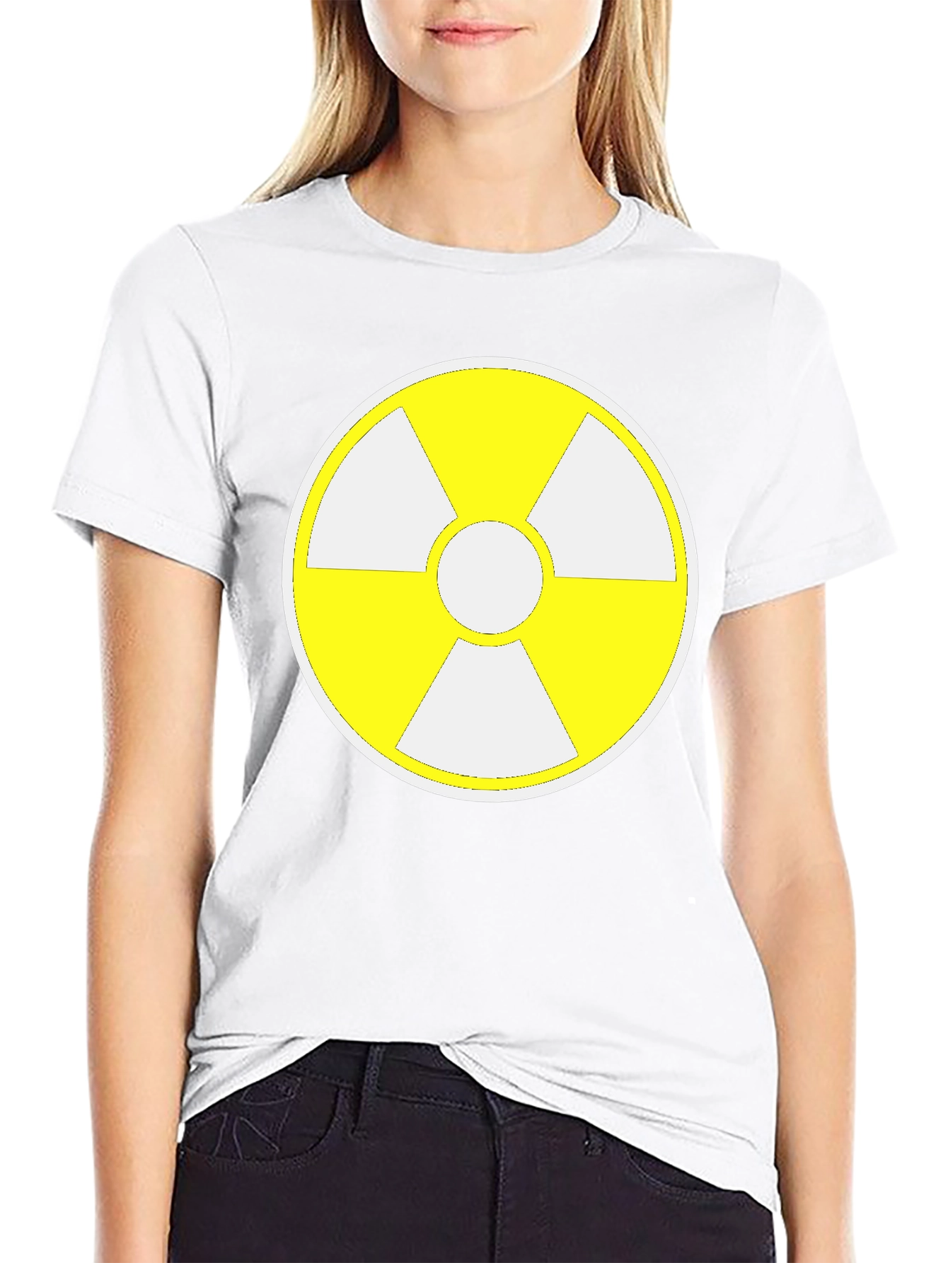 Radioactive Symbol Graphic Tee - Black