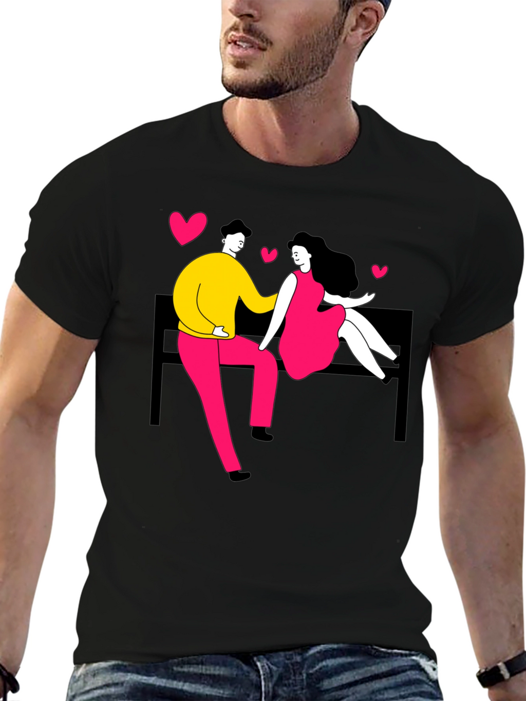 Couple in Love Graphic Tee